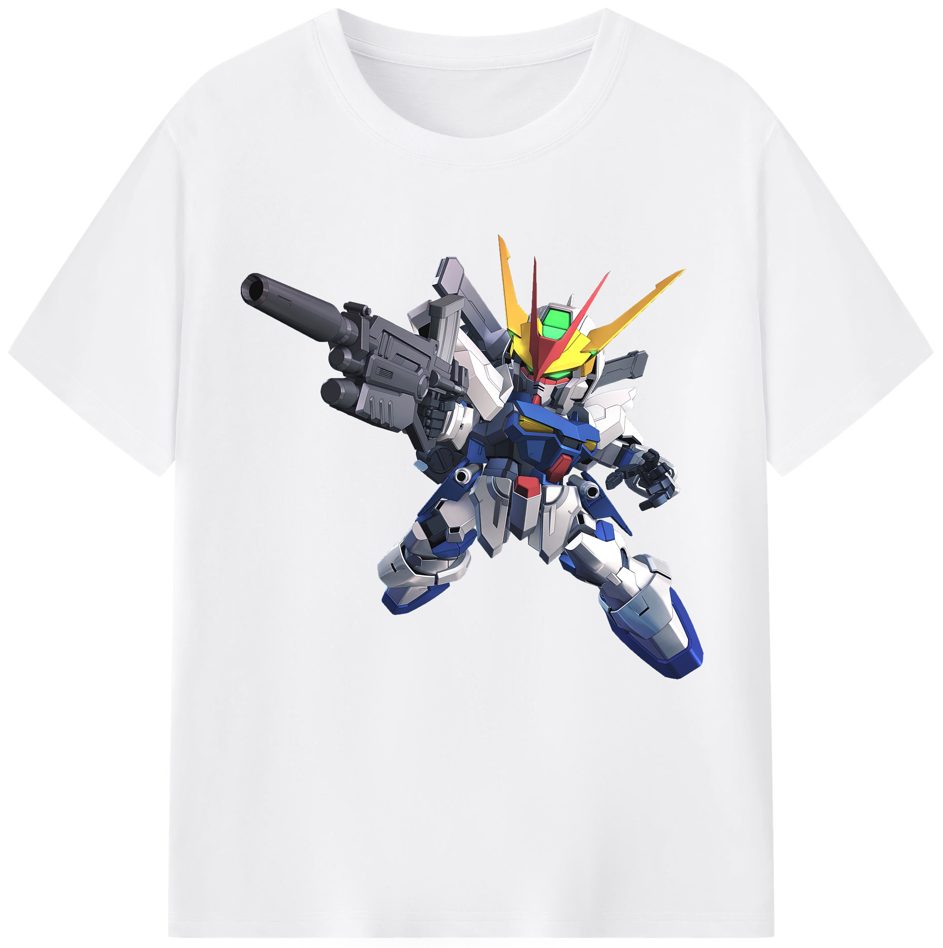 （画像用） 機動戦士ガンダム Mobile Suit Gundam 綿100％半袖Tシャツ（フロントプリント）