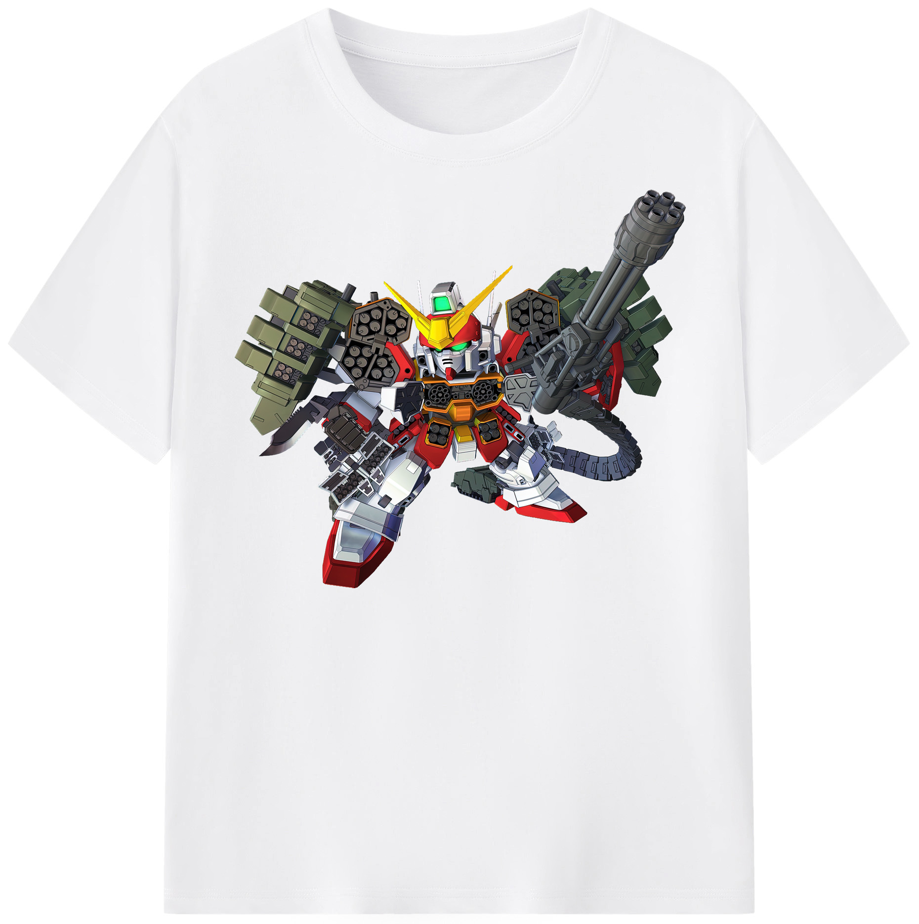 （画像用） 機動戦士ガンダム Mobile Suit Gundam 綿100％半袖Tシャツ（フロントプリント）