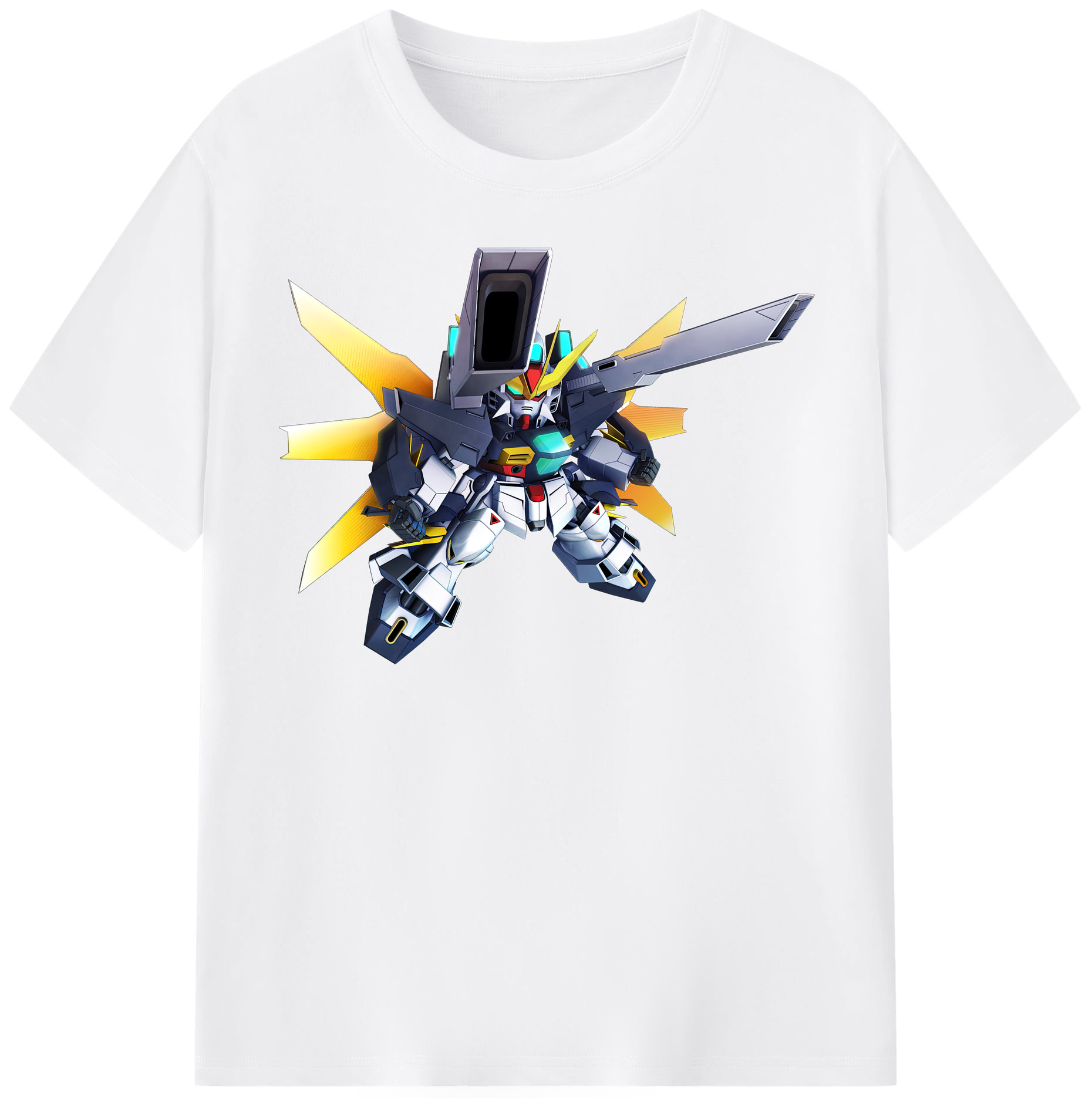（画像用） 機動戦士ガンダム Mobile Suit Gundam 綿100％半袖Tシャツ（フロントプリント）