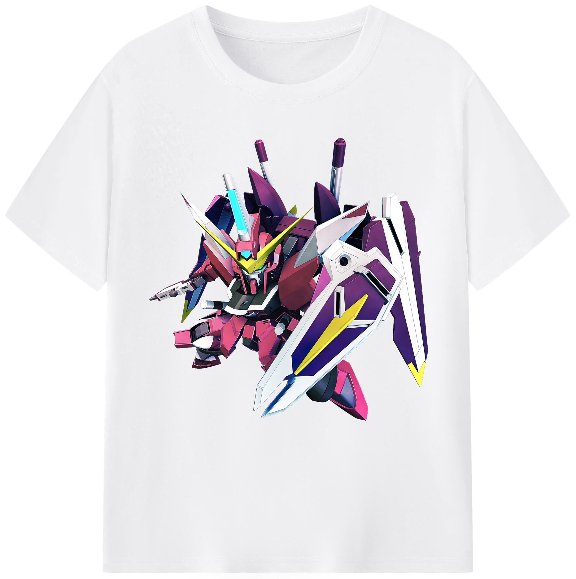 （画像用） 機動戦士ガンダム Mobile Suit Gundam 綿100％半袖Tシャツ（フロントプリント）