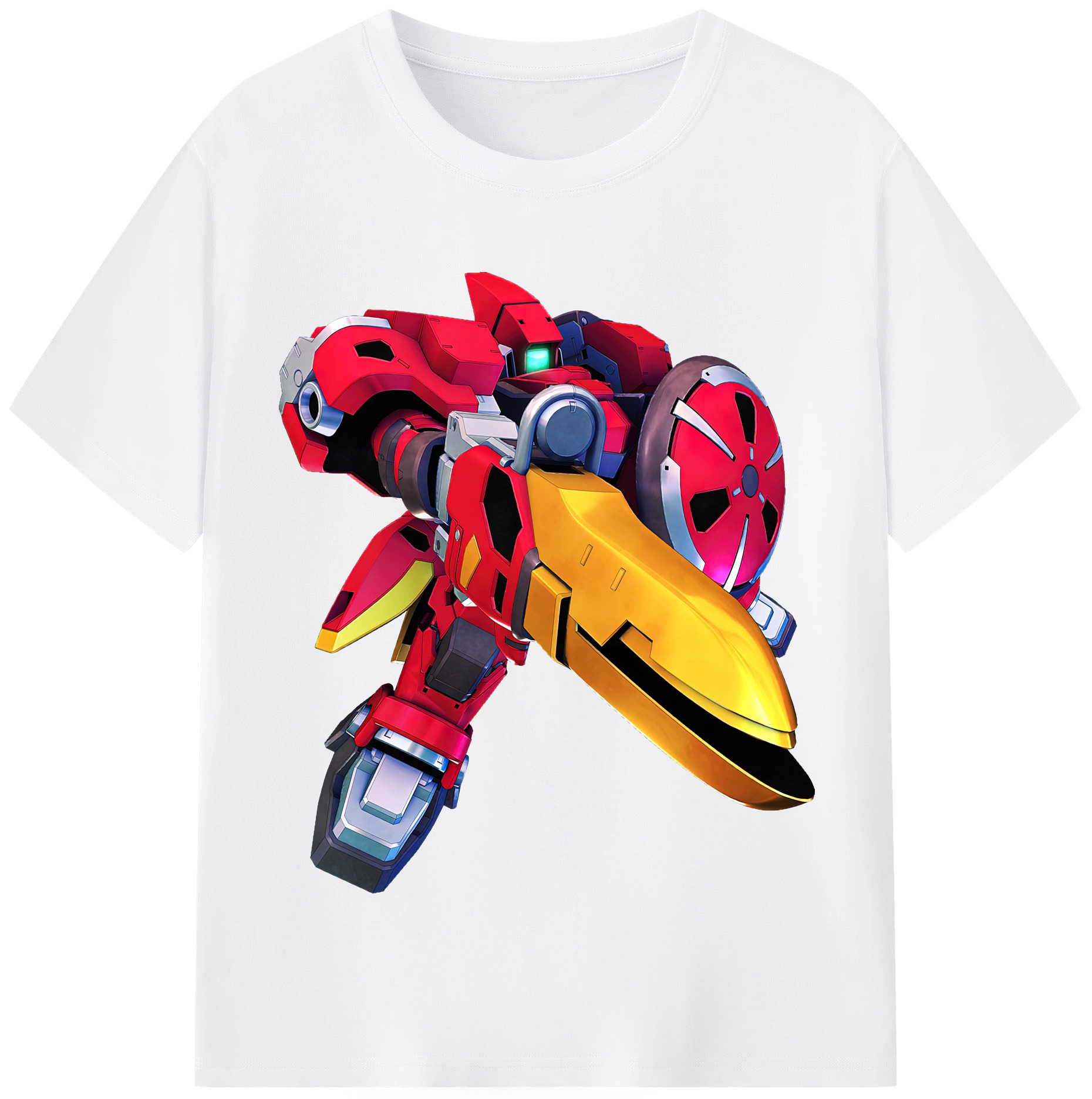 （画像用） 機動戦士ガンダム Mobile Suit Gundam 綿100％半袖Tシャツ（フロントプリント）