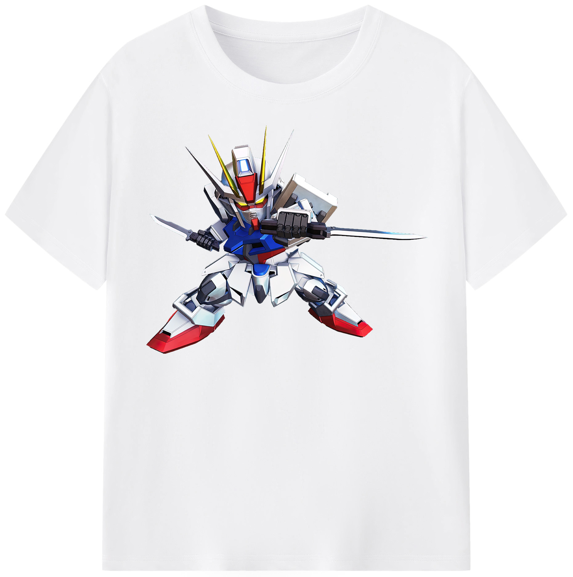 （画像用） 機動戦士ガンダム Mobile Suit Gundam 綿100％半袖Tシャツ（フロントプリント）