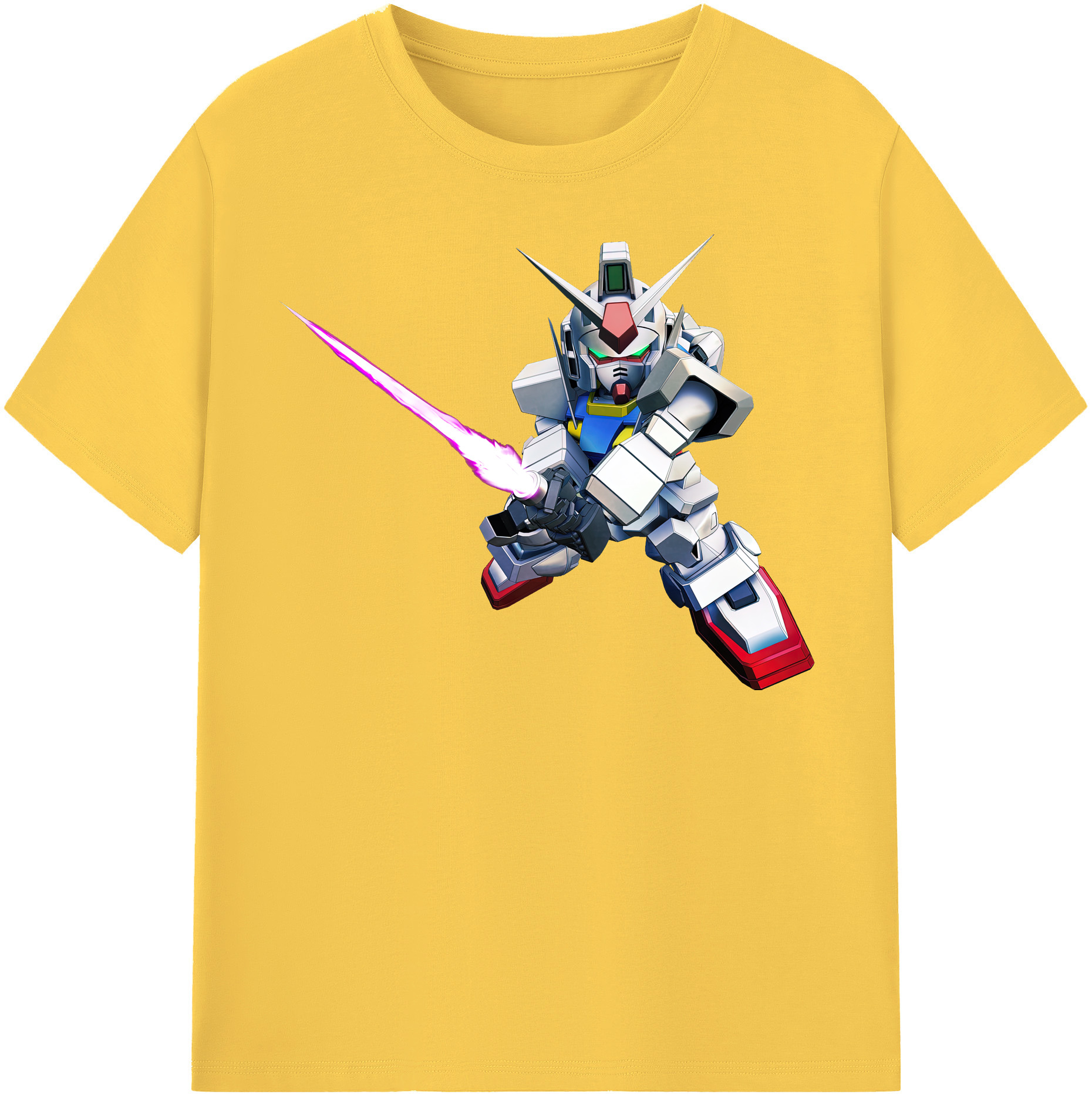 （画像用） 機動戦士ガンダム Mobile Suit Gundam 綿100％半袖Tシャツ（フロントプリント）