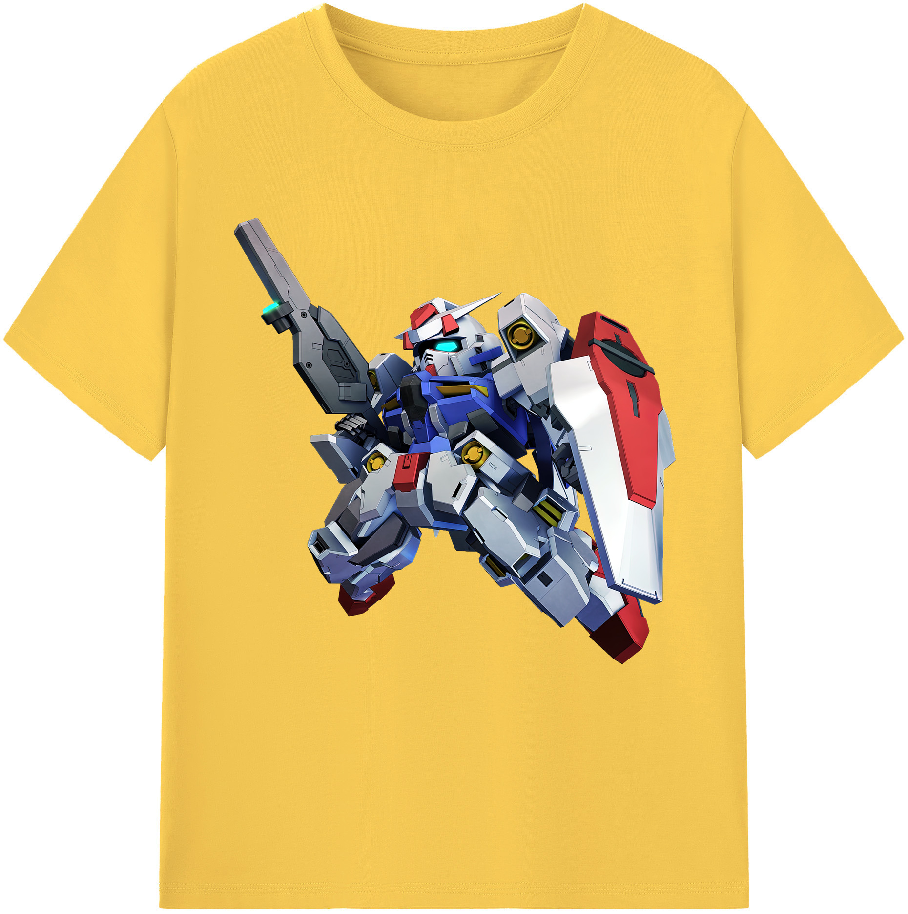 （画像用） 機動戦士ガンダム Mobile Suit Gundam 綿100％半袖Tシャツ（フロントプリント）