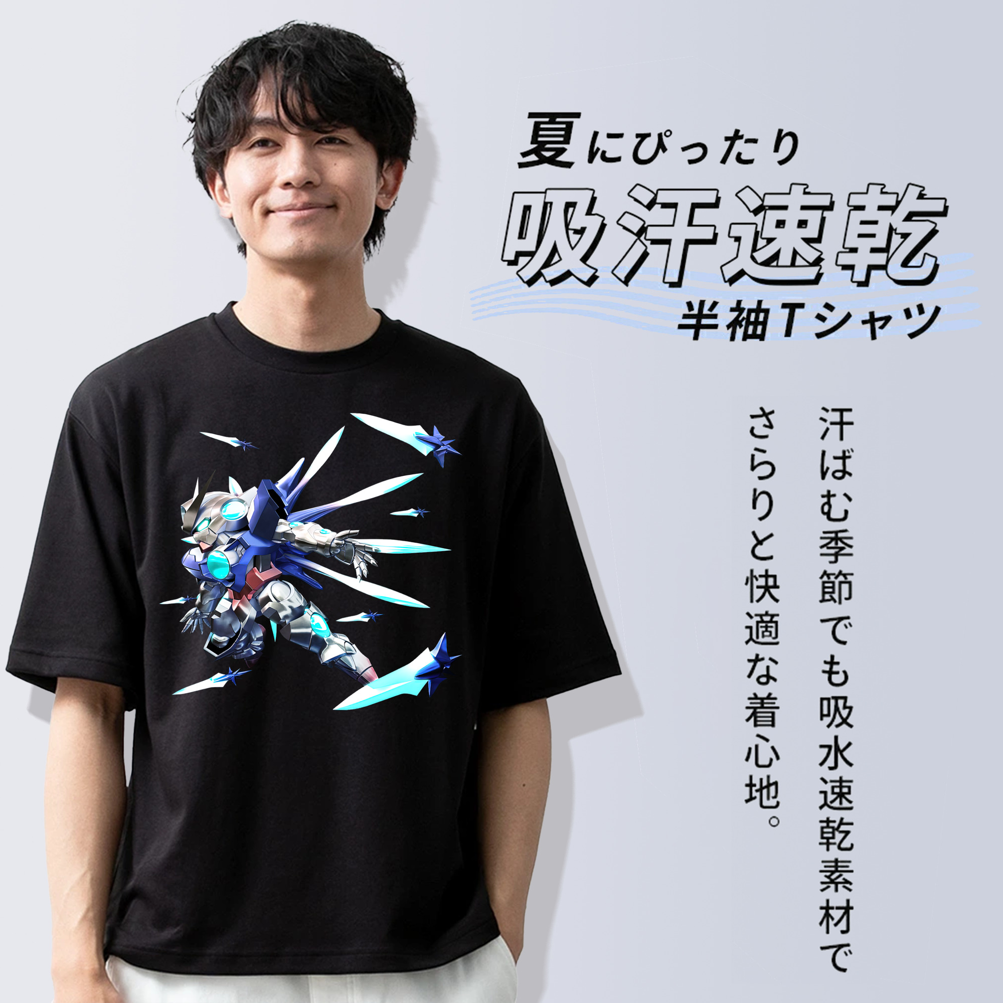 機動戦士ガンダム Mobile Suit Gundam 綿100％半袖Tシャツ（フロントプリント）