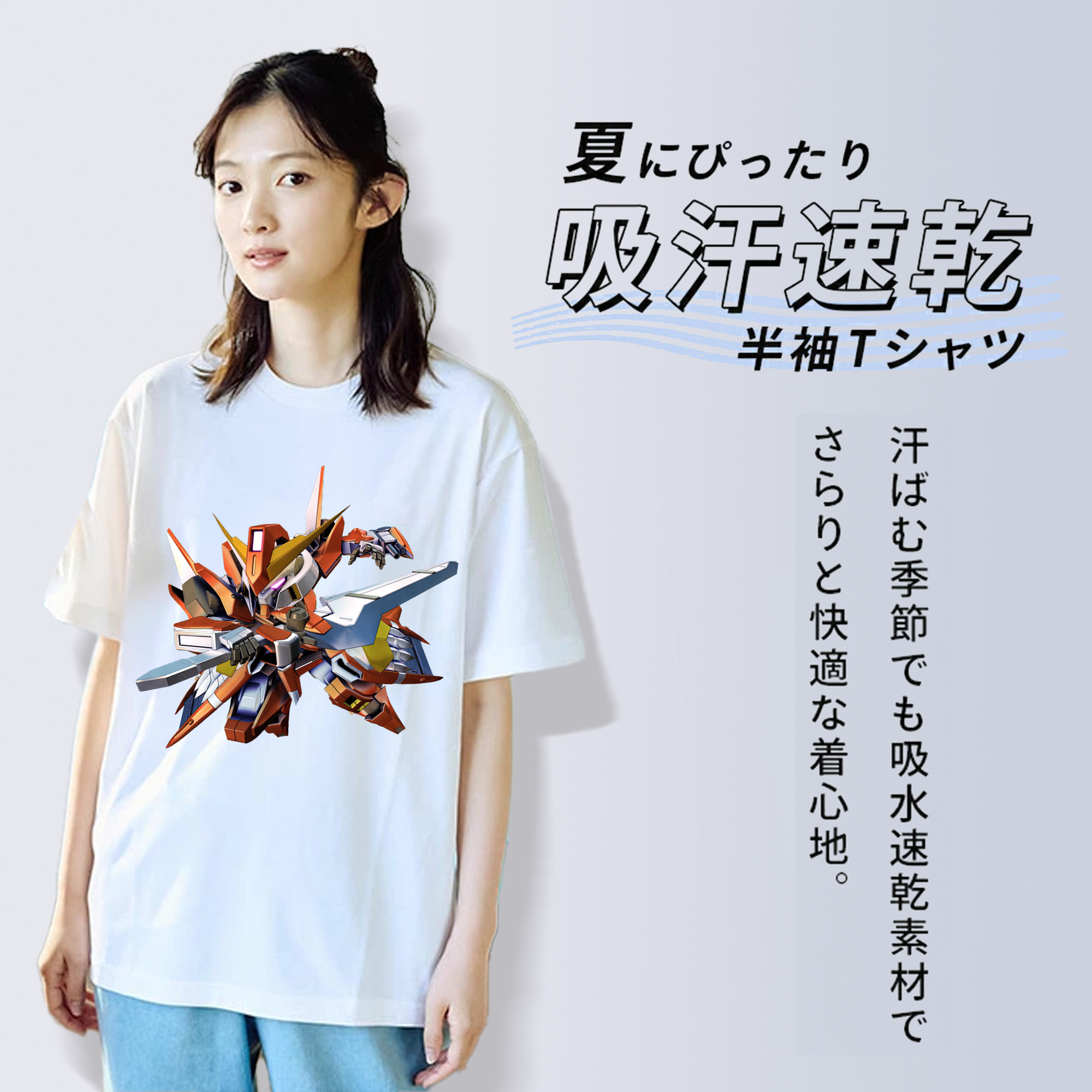 機動戦士ガンダム Mobile Suit Gundam 綿100％半袖Tシャツ（フロントプリント）