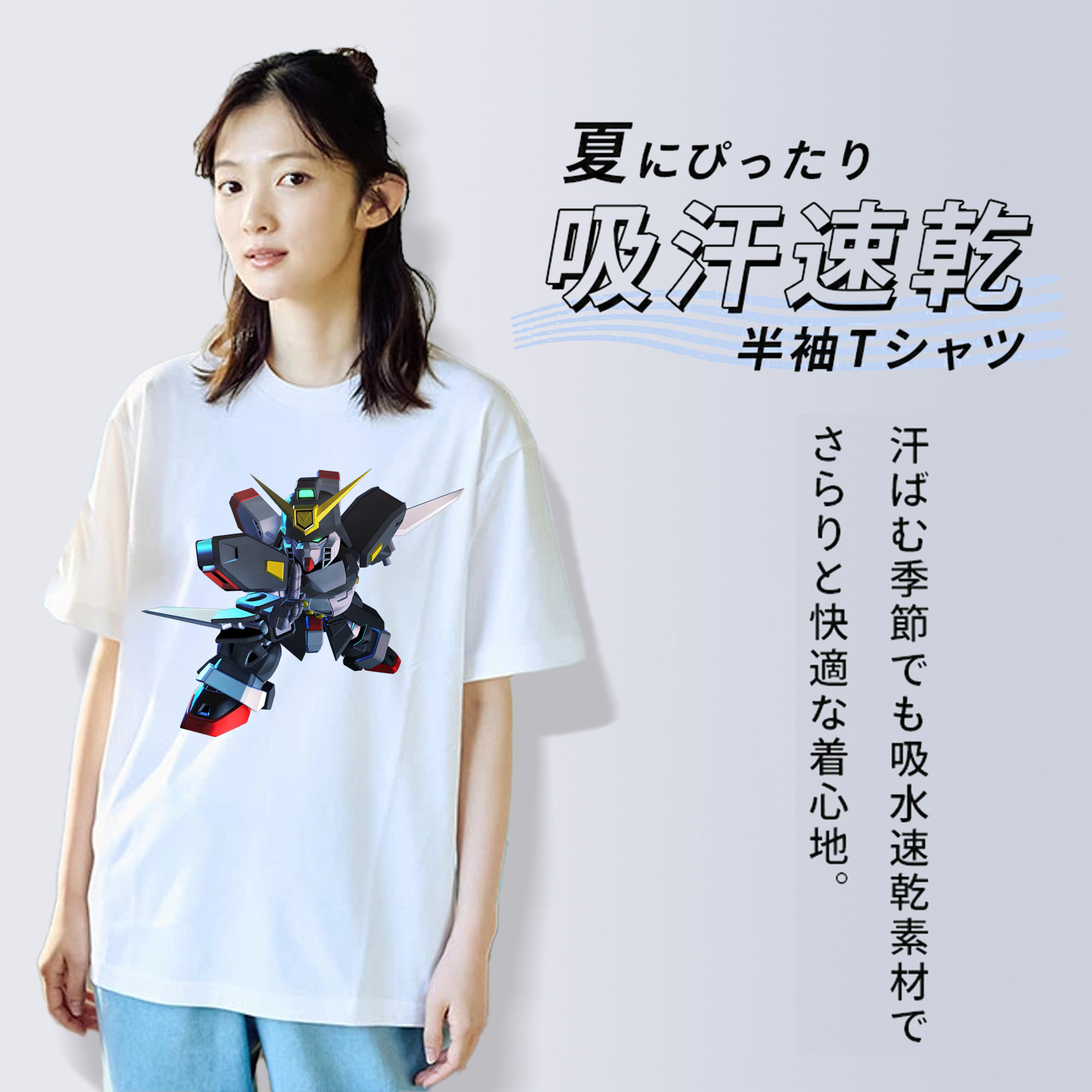 機動戦士ガンダム Mobile Suit Gundam 綿100％半袖Tシャツ（フロントプリント）