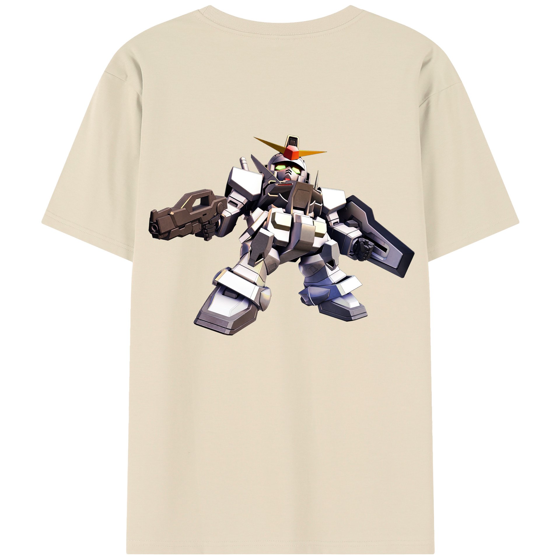 （画像用） 機動戦士ガンダム Mobile Suit Gundam 綿100％半袖Tシャツ（背面プリント）