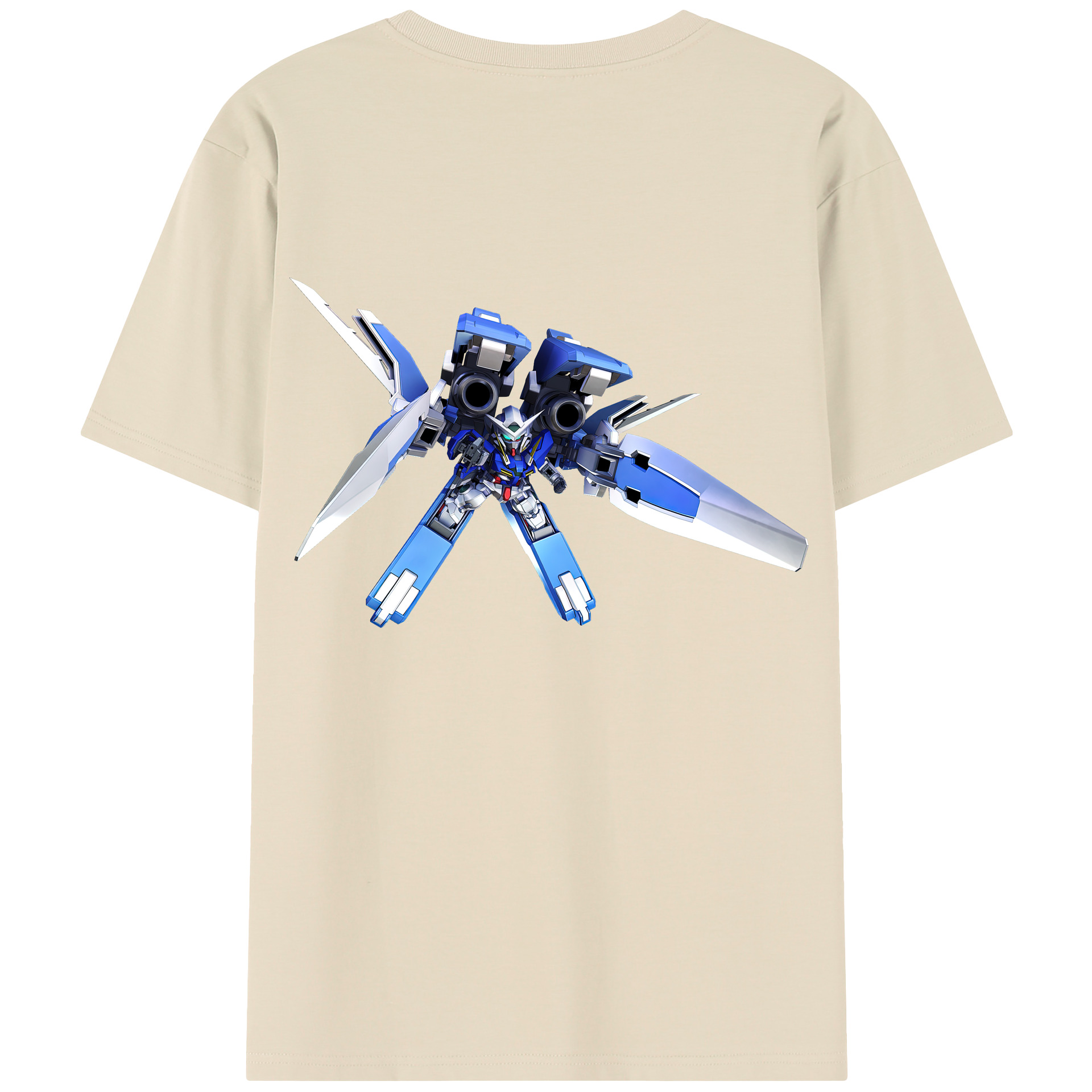 （画像用） 機動戦士ガンダム Mobile Suit Gundam 綿100％半袖Tシャツ（背面プリント）