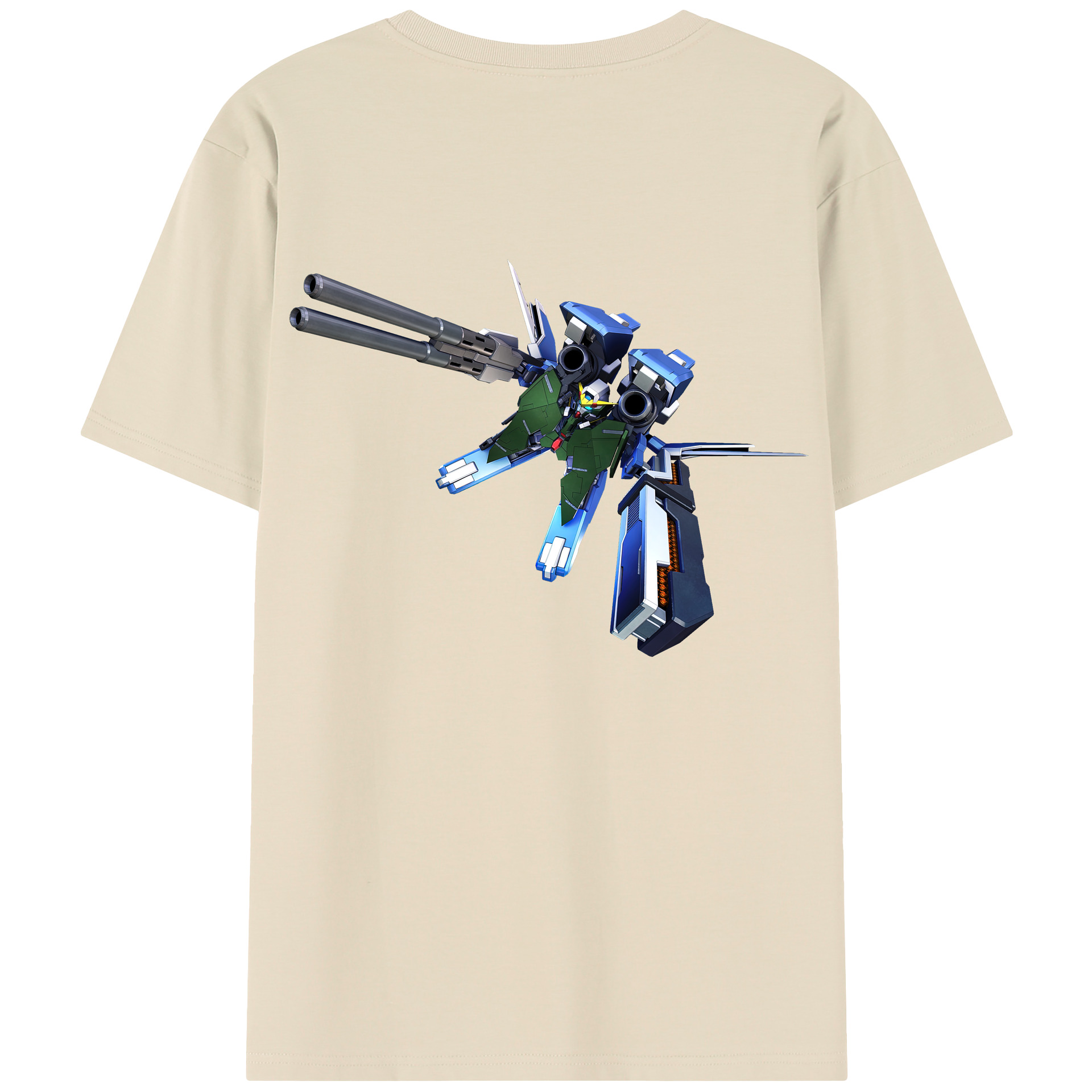 （画像用） 機動戦士ガンダム Mobile Suit Gundam 綿100％半袖Tシャツ（背面プリント）