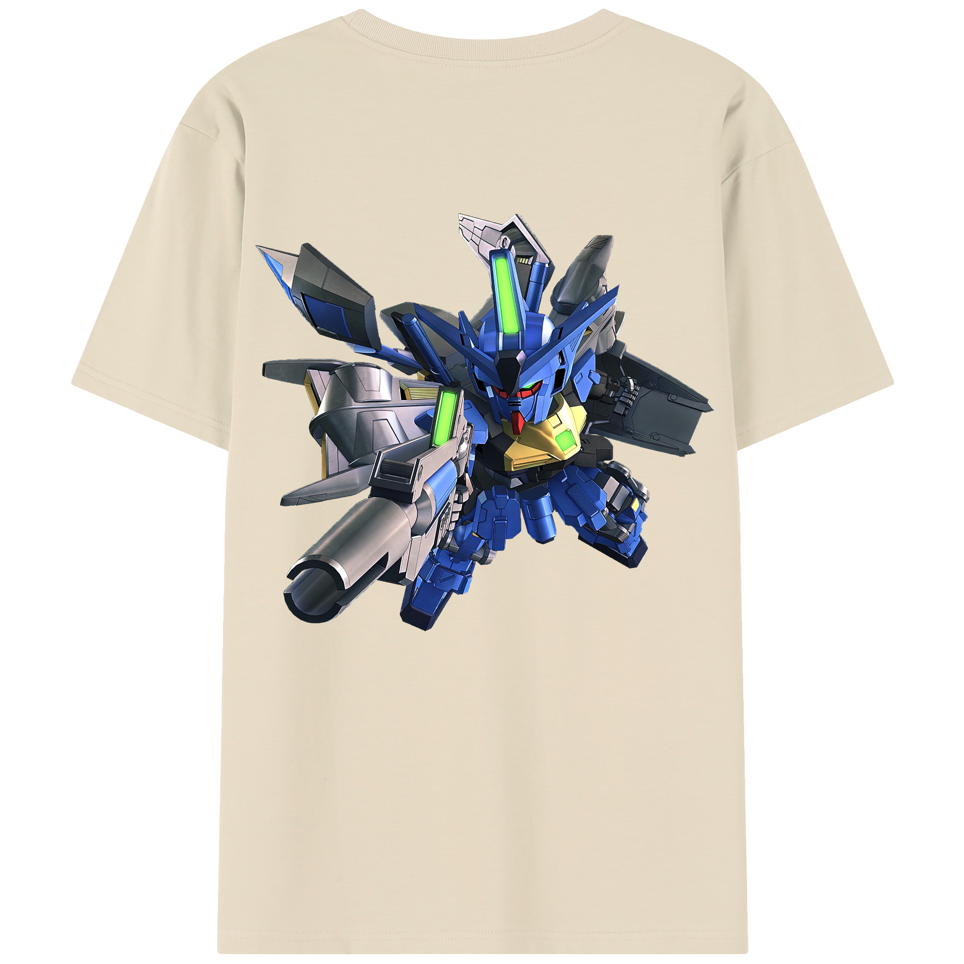 （画像用） 機動戦士ガンダム Mobile Suit Gundam 綿100％半袖Tシャツ（背面プリント）
