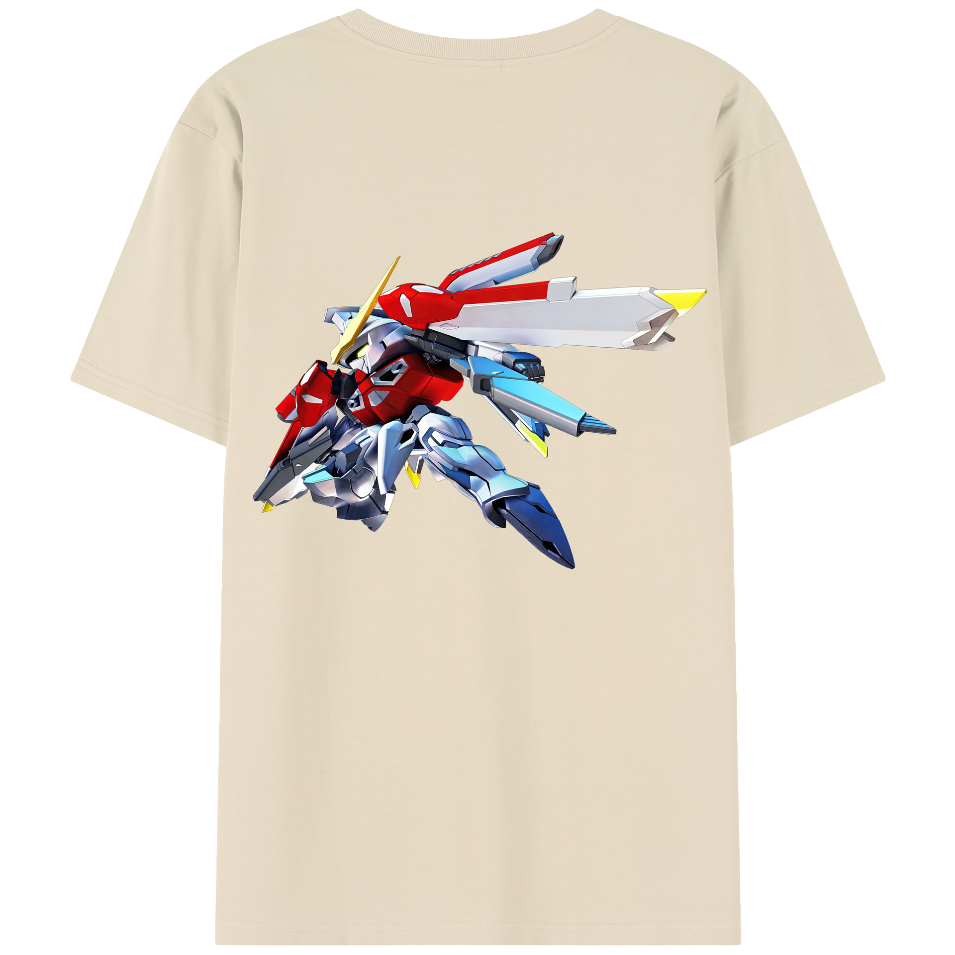 （画像用） 機動戦士ガンダム Mobile Suit Gundam 綿100％半袖Tシャツ（背面プリント）