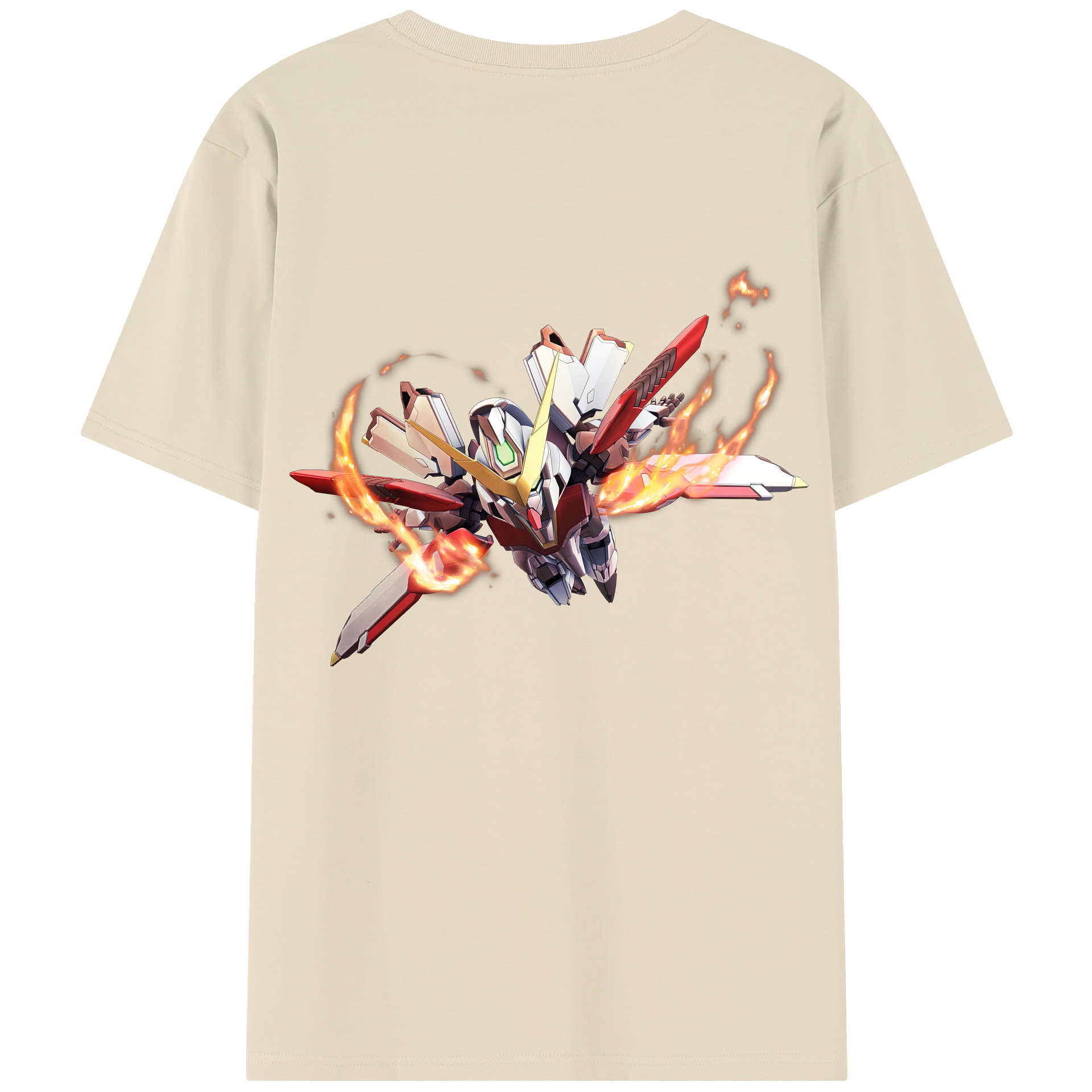 （画像用） 機動戦士ガンダム Mobile Suit Gundam 綿100％半袖Tシャツ（背面プリント）