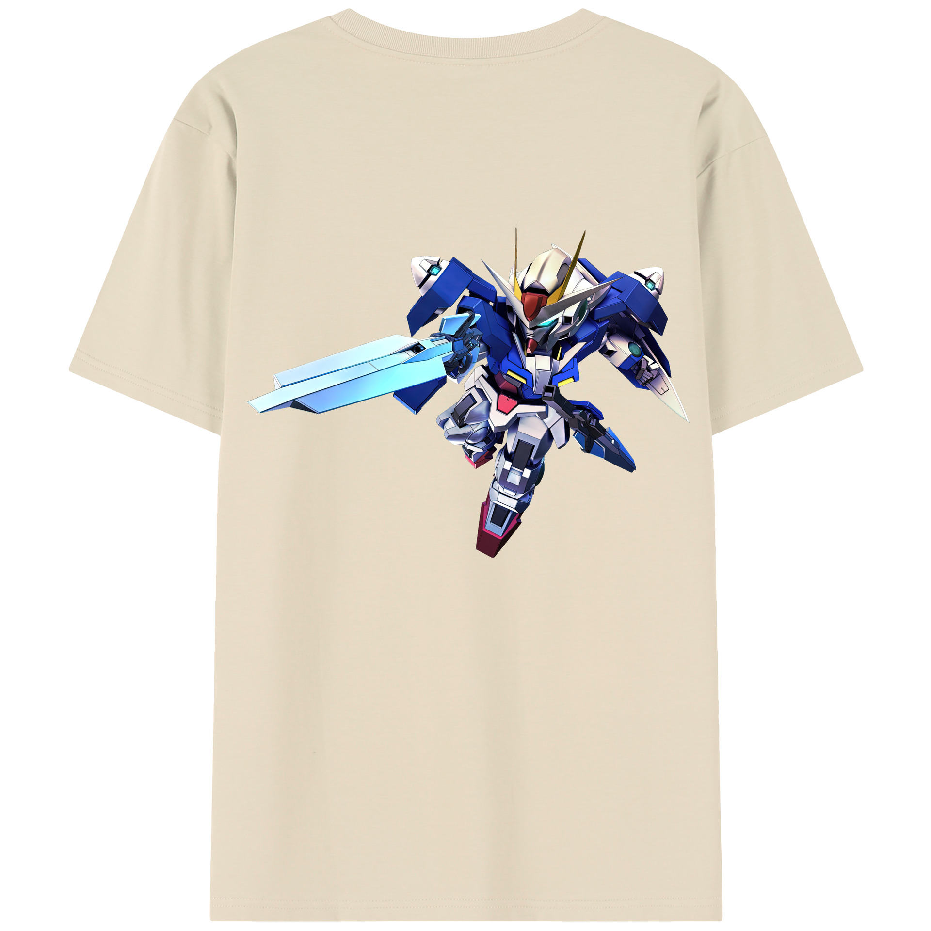 （画像用） 機動戦士ガンダム Mobile Suit Gundam 綿100％半袖Tシャツ（背面プリント）