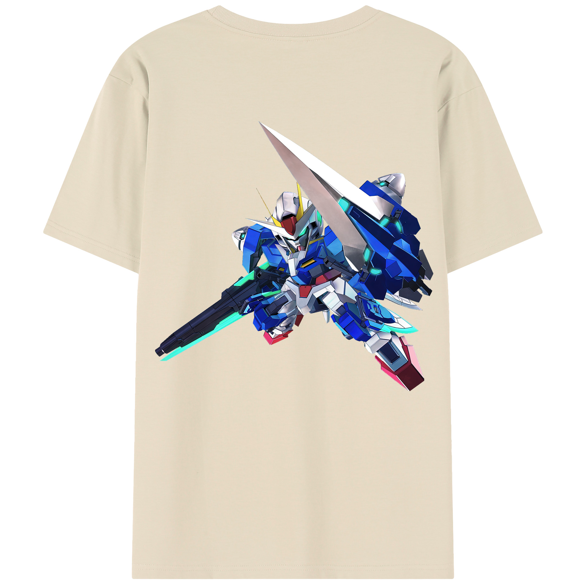 （画像用） 機動戦士ガンダム Mobile Suit Gundam 綿100％半袖Tシャツ（背面プリント）
