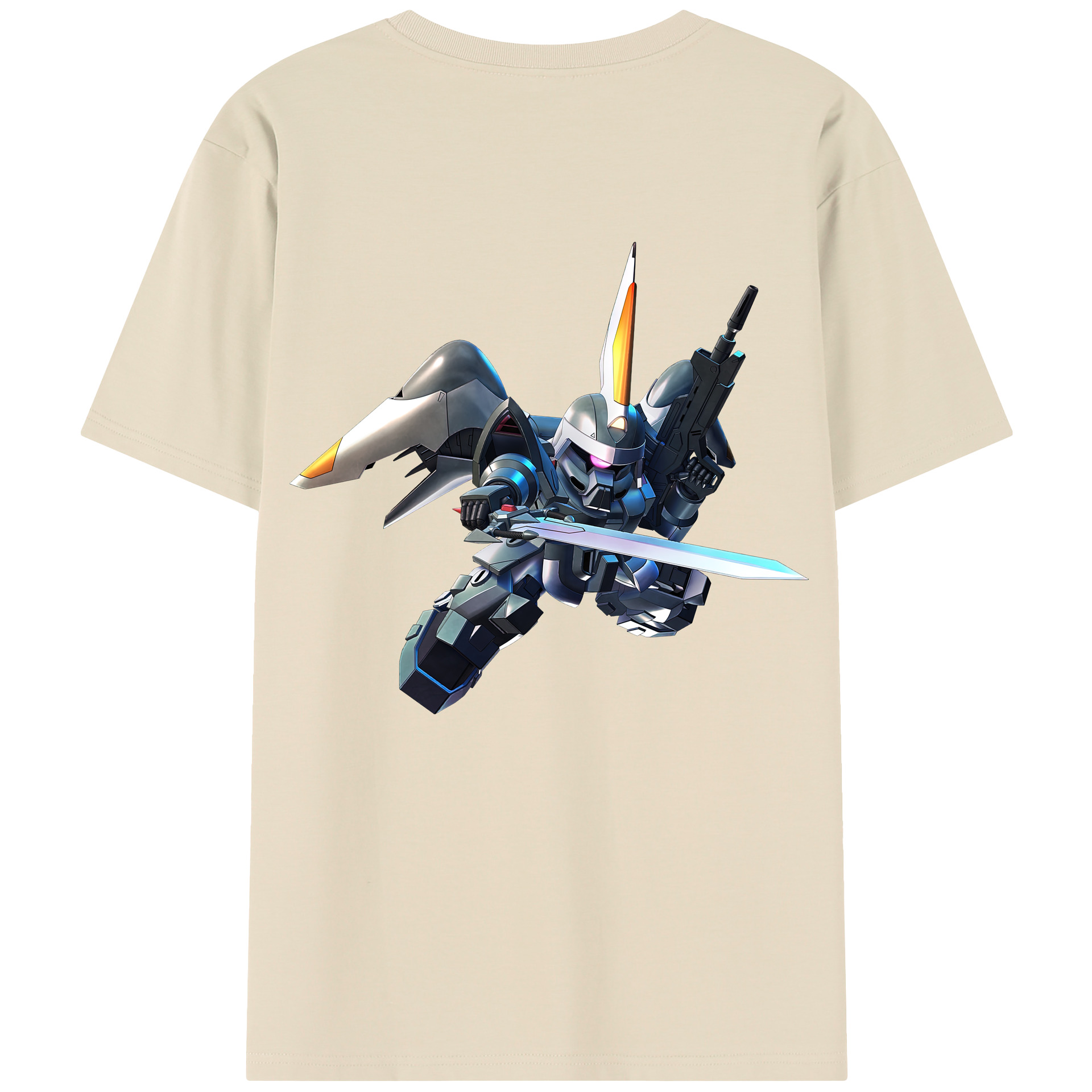 （画像用） 機動戦士ガンダム Mobile Suit Gundam 綿100％半袖Tシャツ（背面プリント）