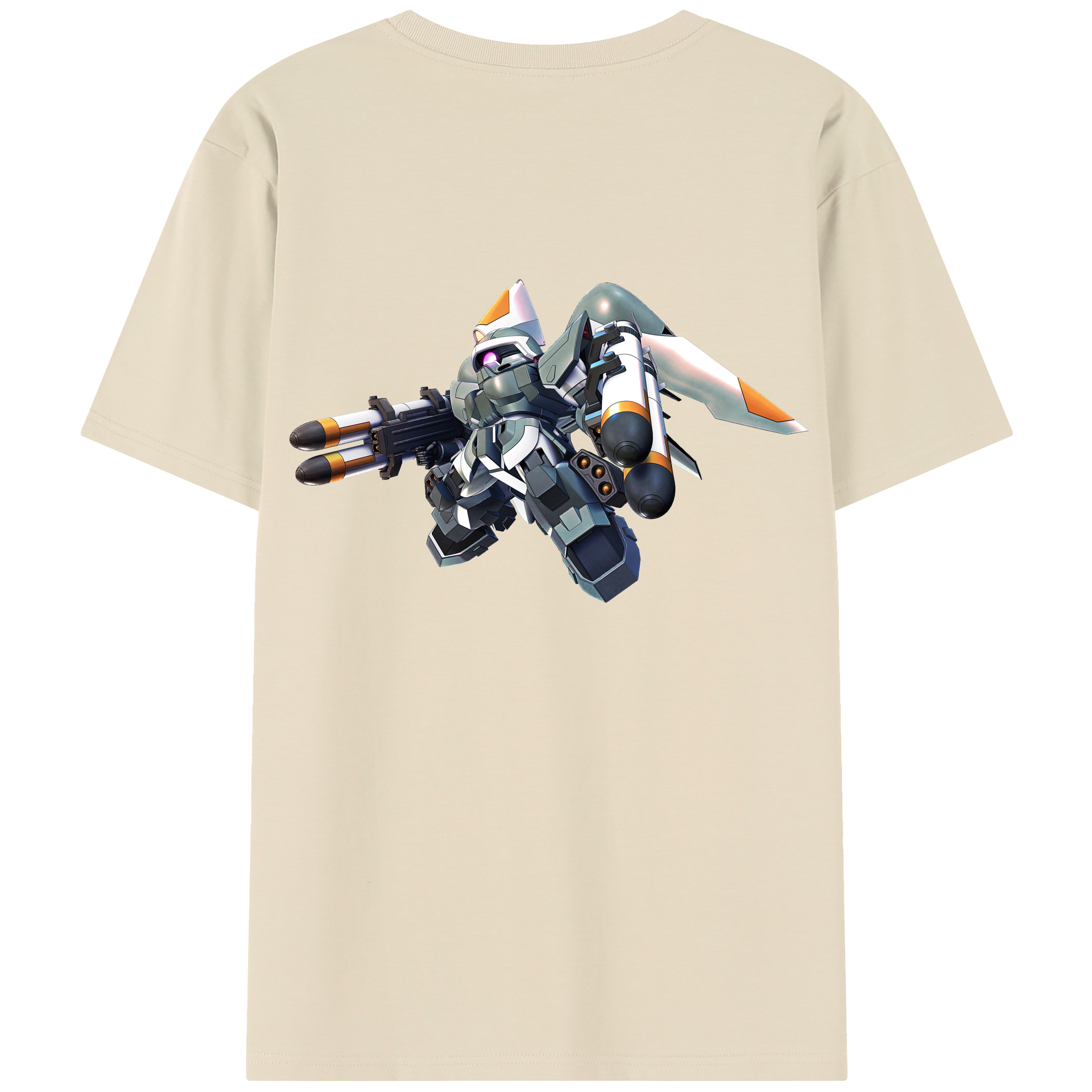（画像用） 機動戦士ガンダム Mobile Suit Gundam 綿100％半袖Tシャツ（背面プリント）