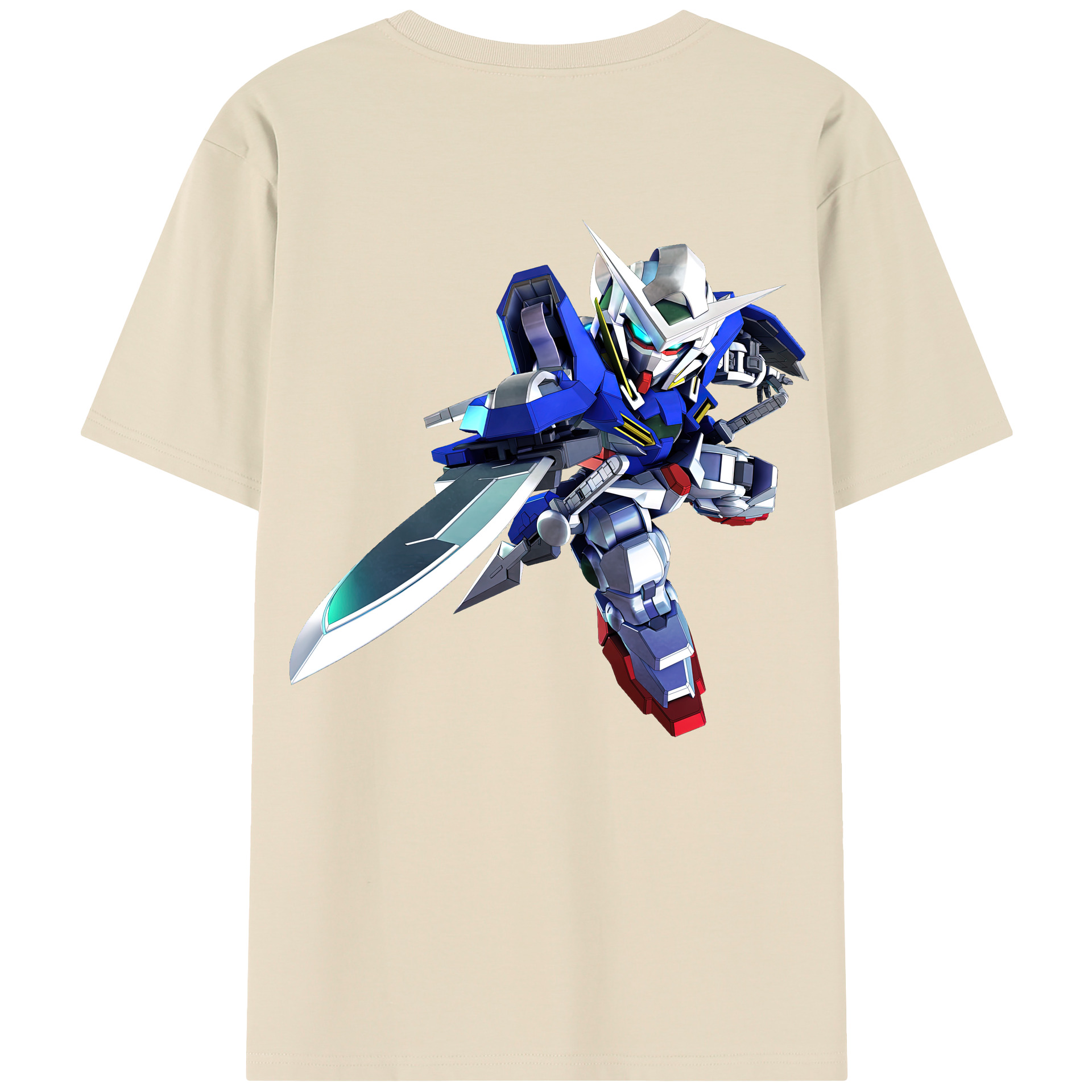 （画像用） 機動戦士ガンダム Mobile Suit Gundam 綿100％半袖Tシャツ（背面プリント）