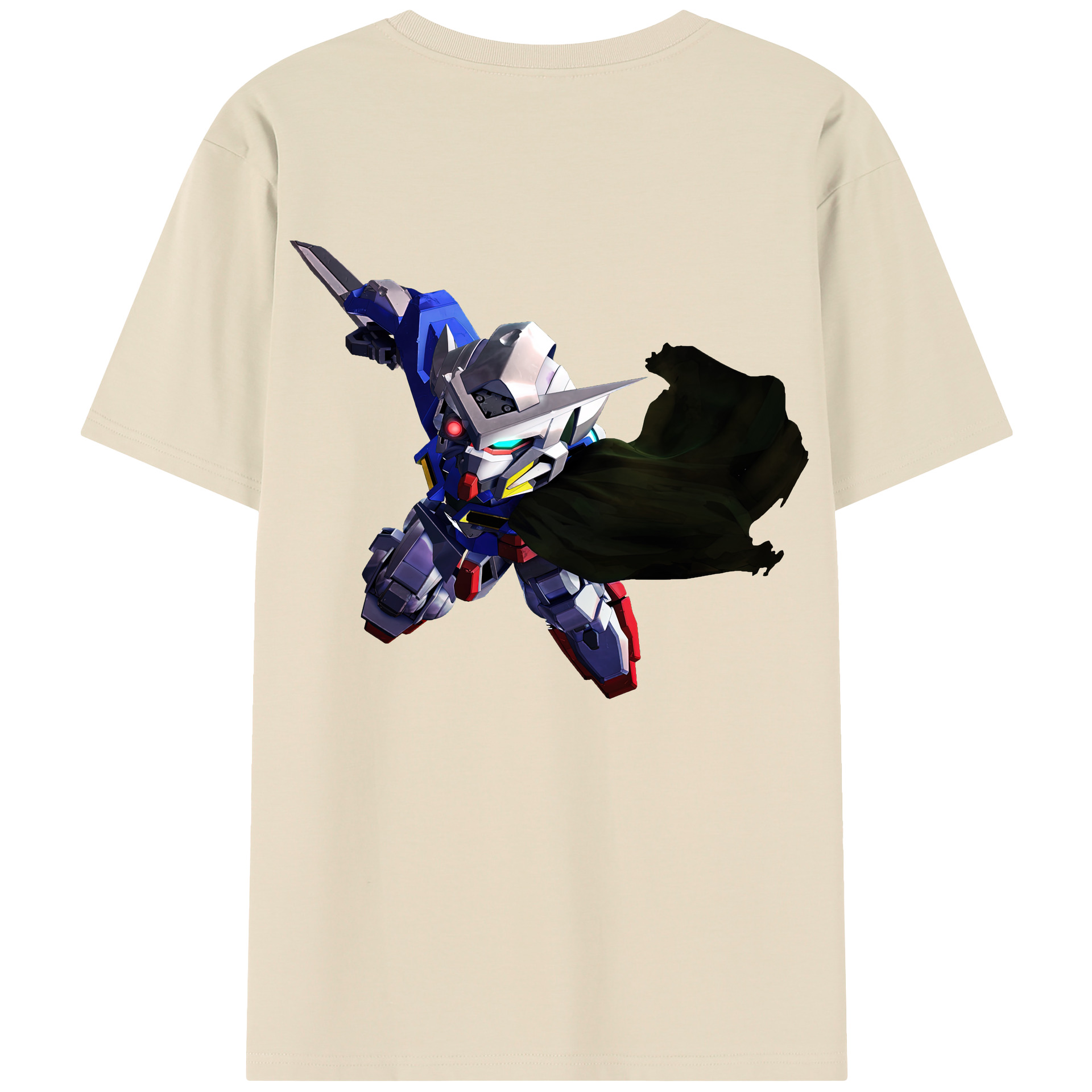 （画像用） 機動戦士ガンダム Mobile Suit Gundam 綿100％半袖Tシャツ（背面プリント）