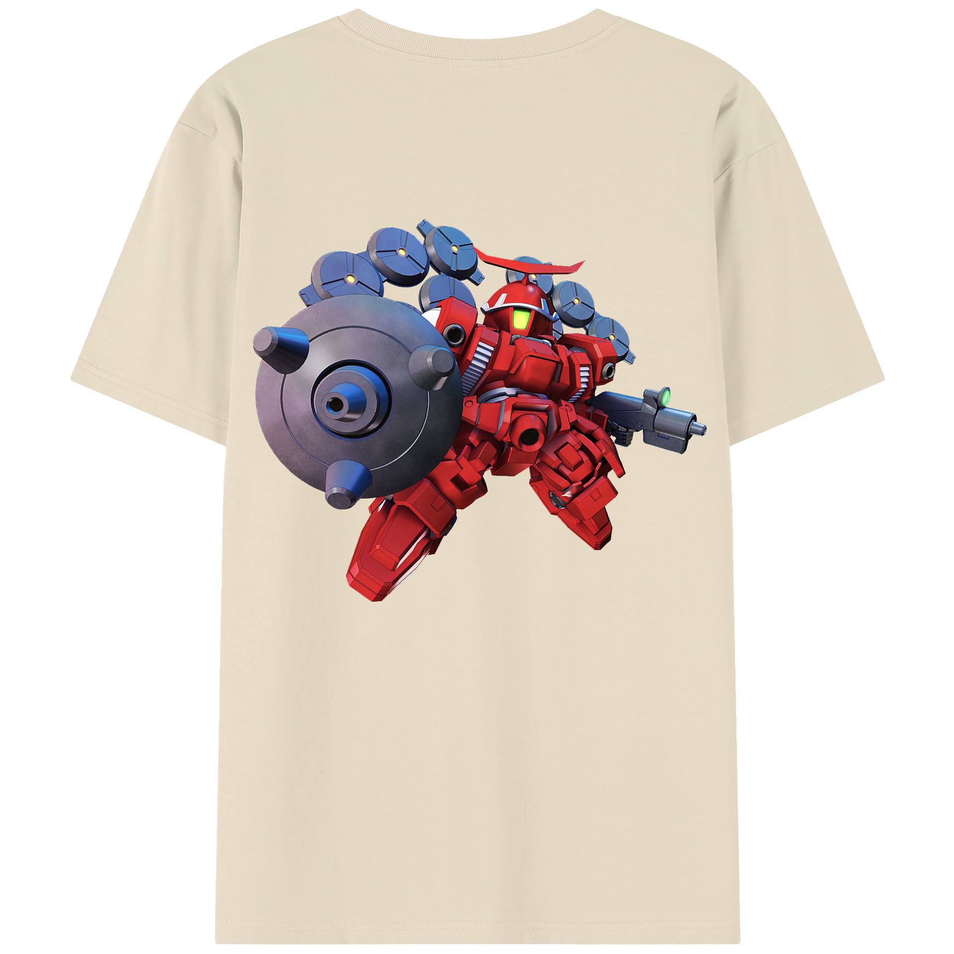 （画像用） 機動戦士ガンダム Mobile Suit Gundam 綿100％半袖Tシャツ（背面プリント）