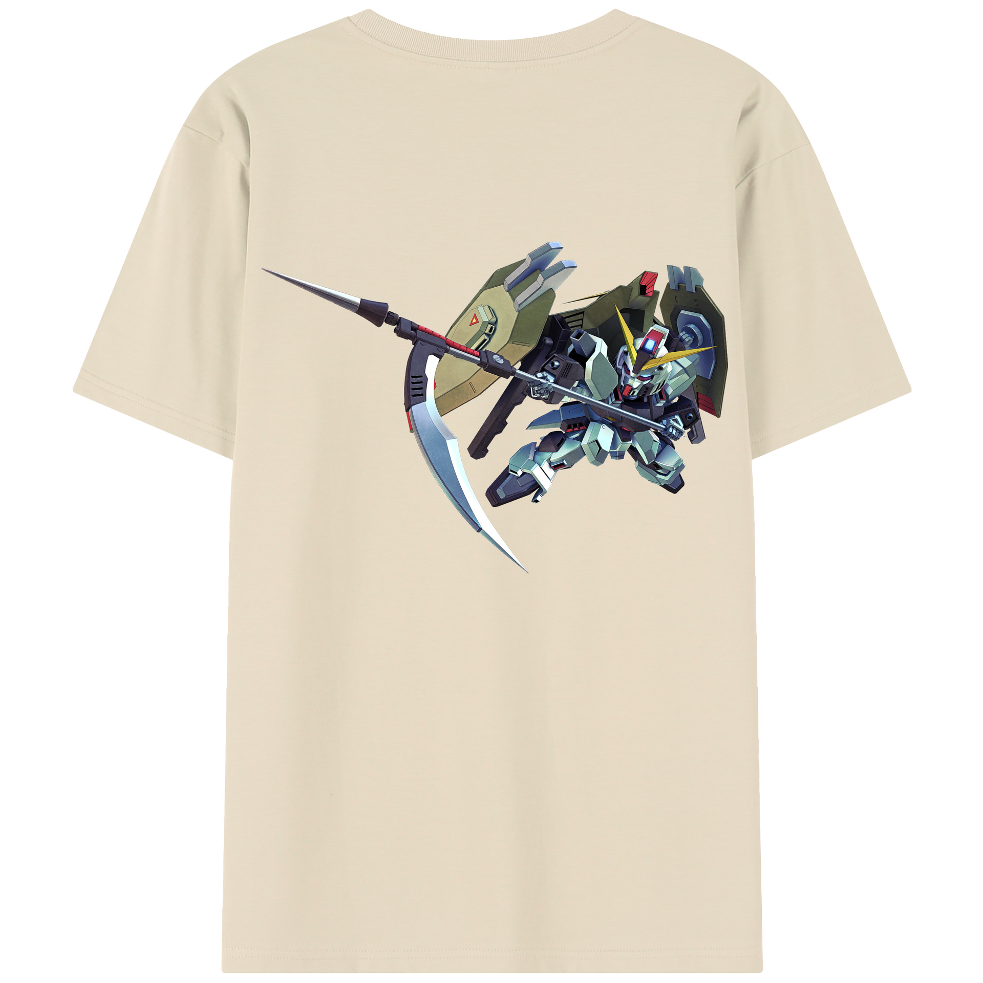 （画像用） 機動戦士ガンダム Mobile Suit Gundam 綿100％半袖Tシャツ（背面プリント）