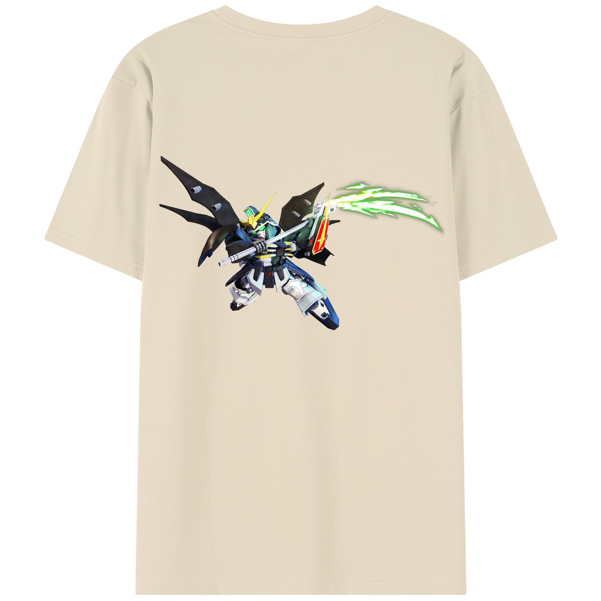 （画像用） 機動戦士ガンダム Mobile Suit Gundam 綿100％半袖Tシャツ（背面プリント）