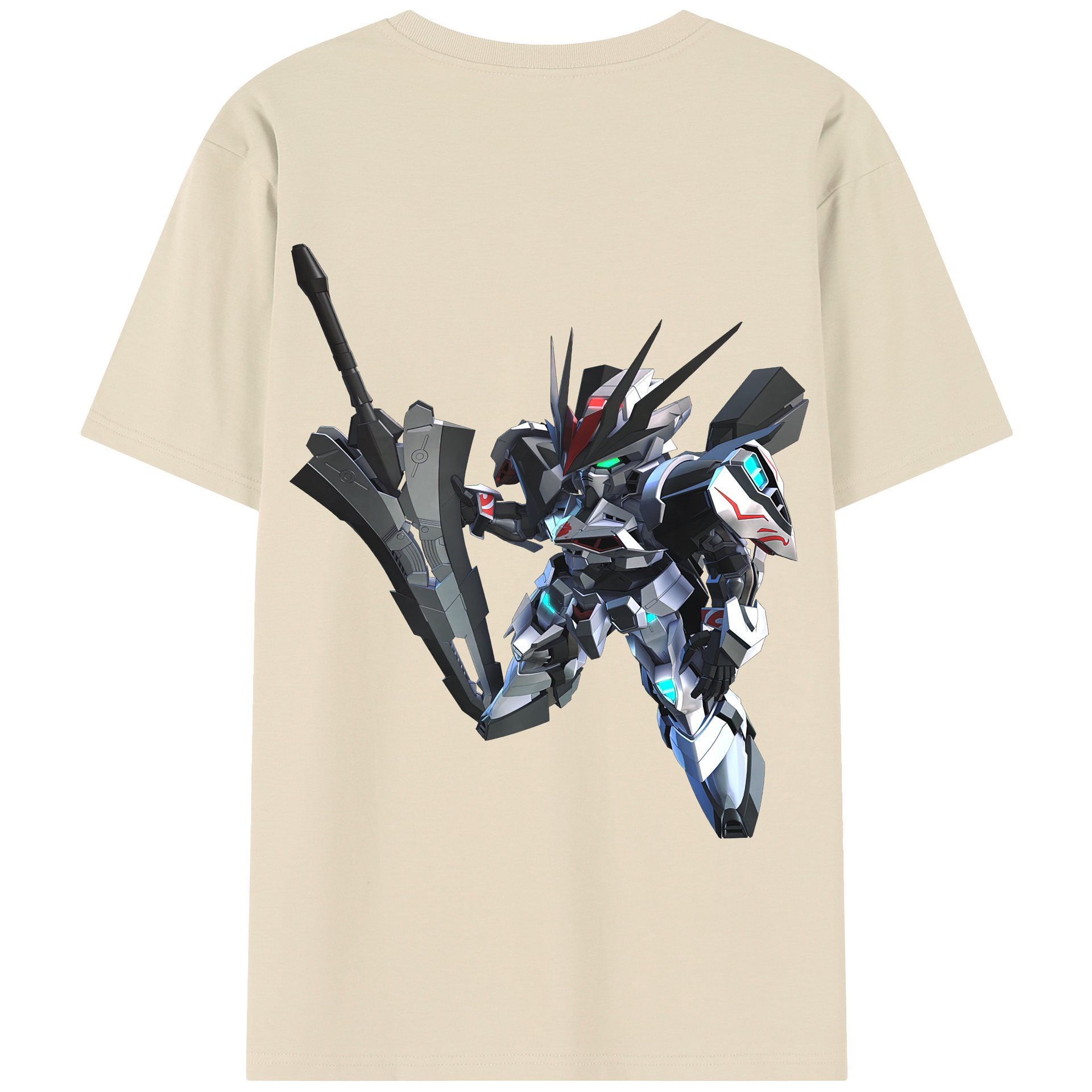 （画像用） 機動戦士ガンダム Mobile Suit Gundam 綿100％半袖Tシャツ（背面プリント）