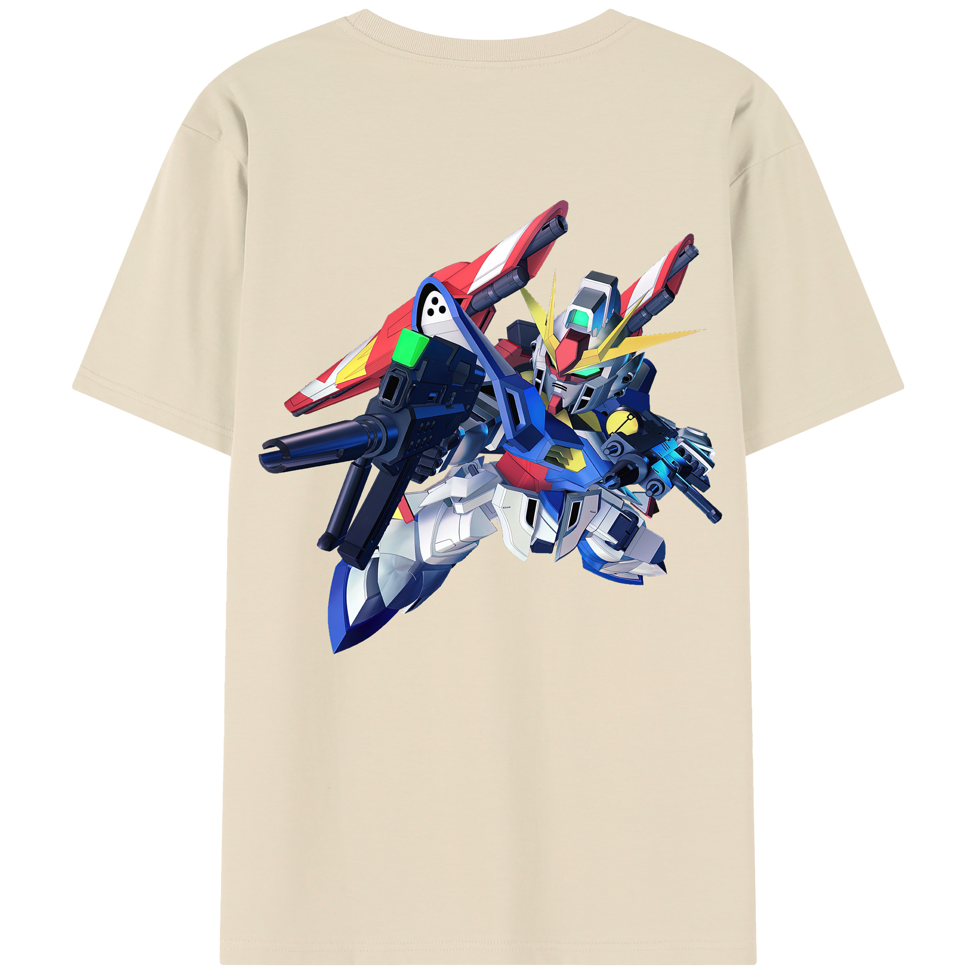 （画像用） 機動戦士ガンダム Mobile Suit Gundam 綿100％半袖Tシャツ（背面プリント）