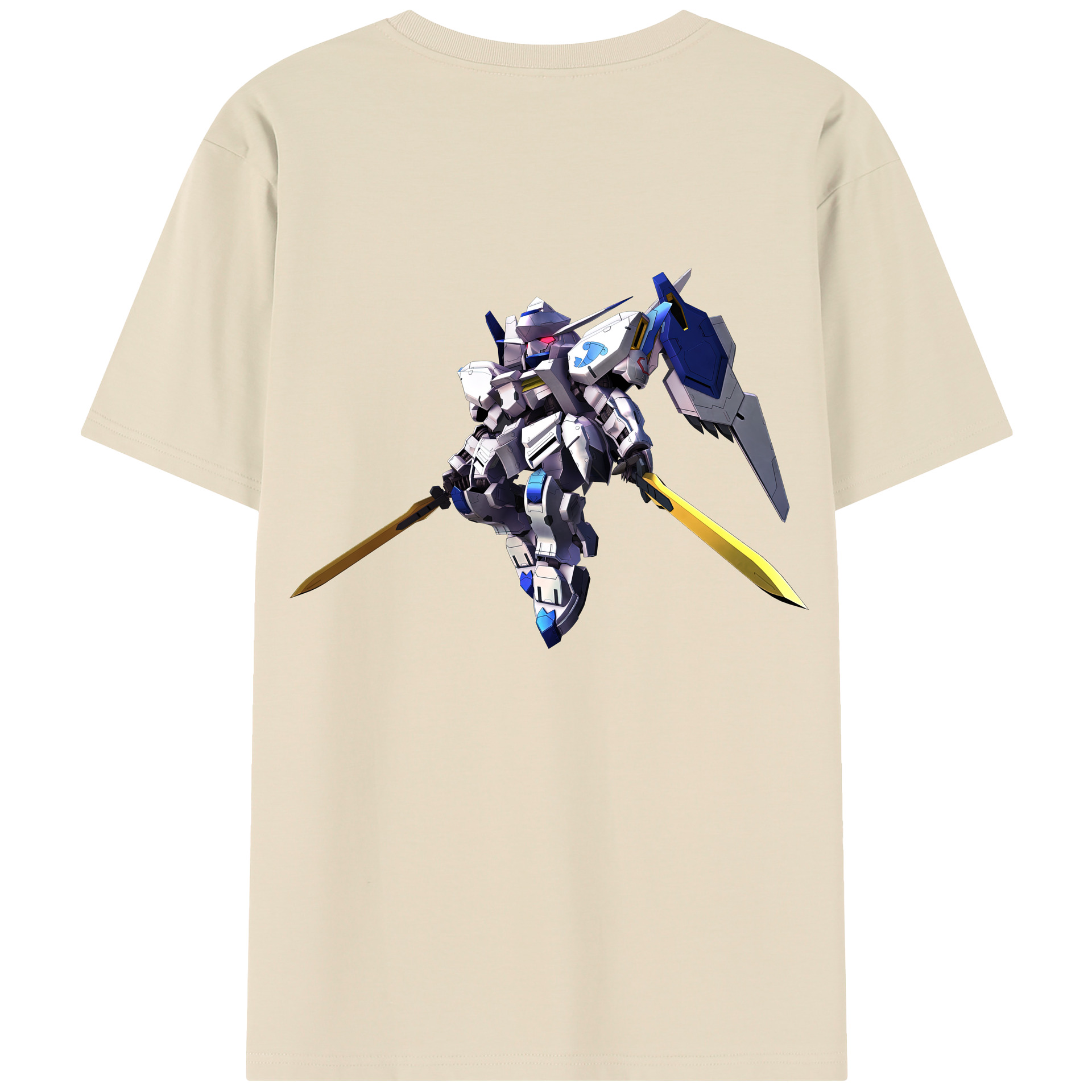 （画像用） 機動戦士ガンダム Mobile Suit Gundam 綿100％半袖Tシャツ（背面プリント）