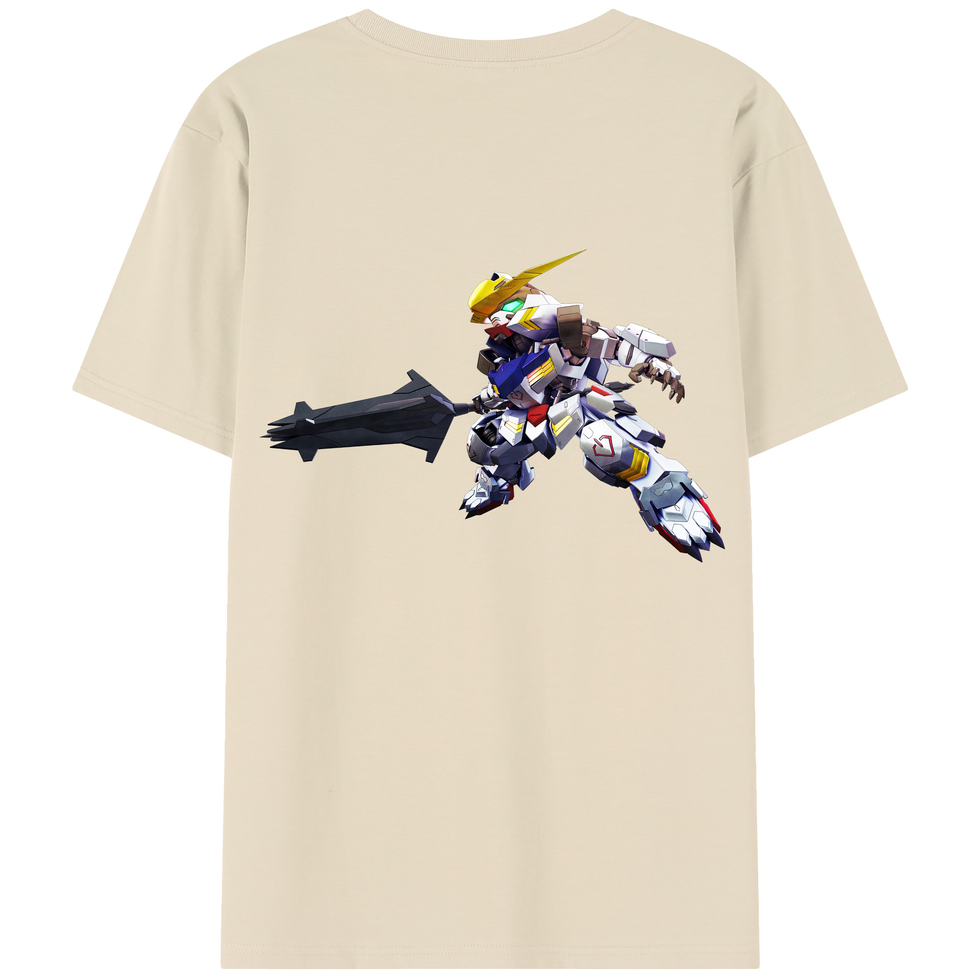 （画像用） 機動戦士ガンダム Mobile Suit Gundam 綿100％半袖Tシャツ（背面プリント）
