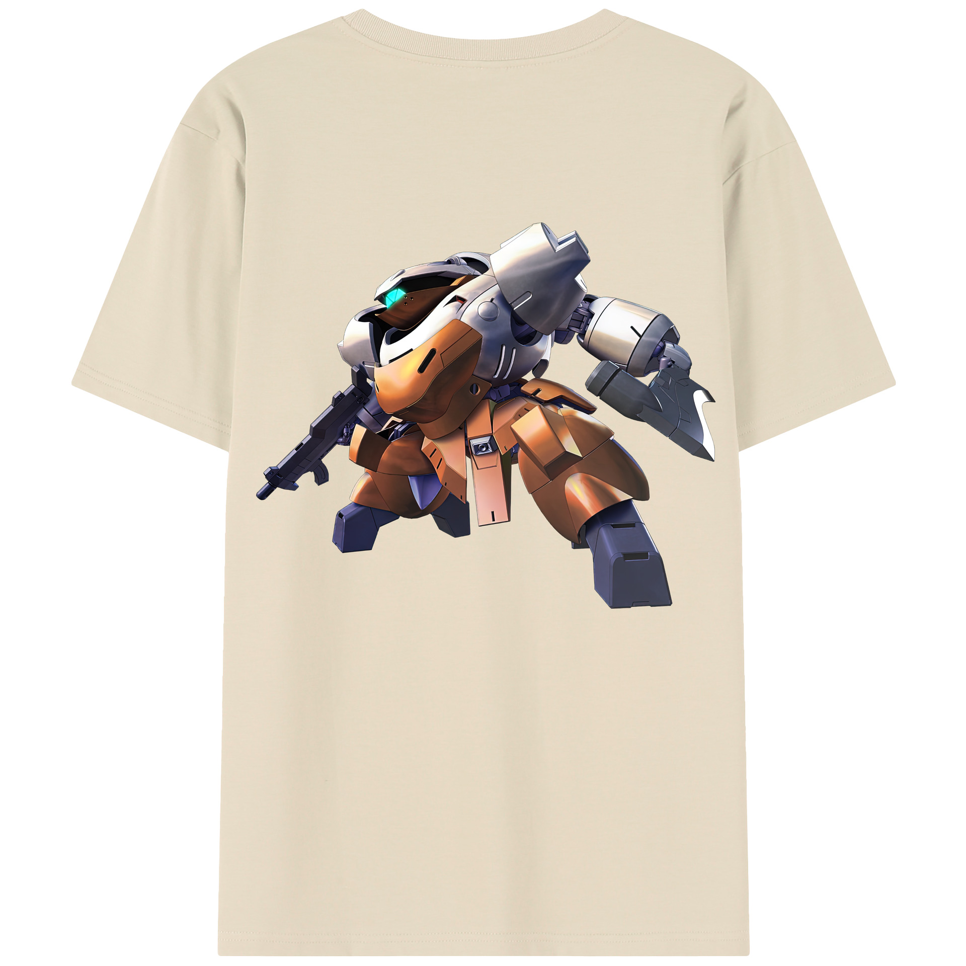 （画像用） 機動戦士ガンダム Mobile Suit Gundam 綿100％半袖Tシャツ（背面プリント）