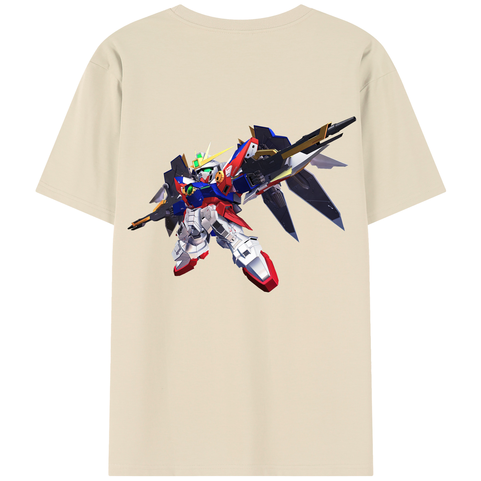 （画像用） 機動戦士ガンダム Mobile Suit Gundam 綿100％半袖Tシャツ（背面プリント）