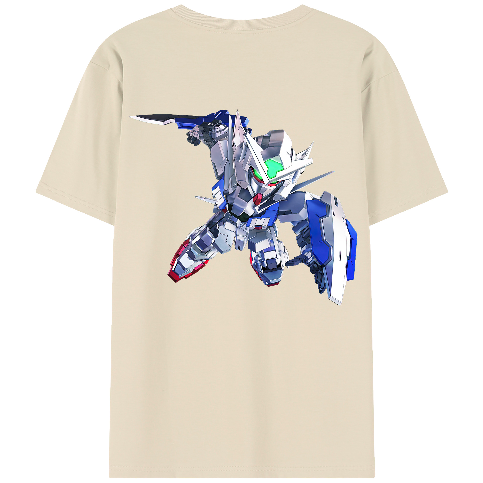 （画像用） 機動戦士ガンダム Mobile Suit Gundam 綿100％半袖Tシャツ（背面プリント）