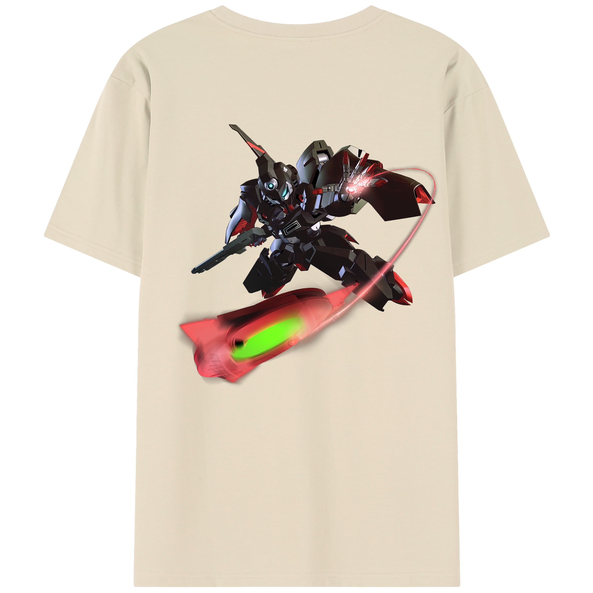 （画像用） 機動戦士ガンダム Mobile Suit Gundam 綿100％半袖Tシャツ（背面プリント）