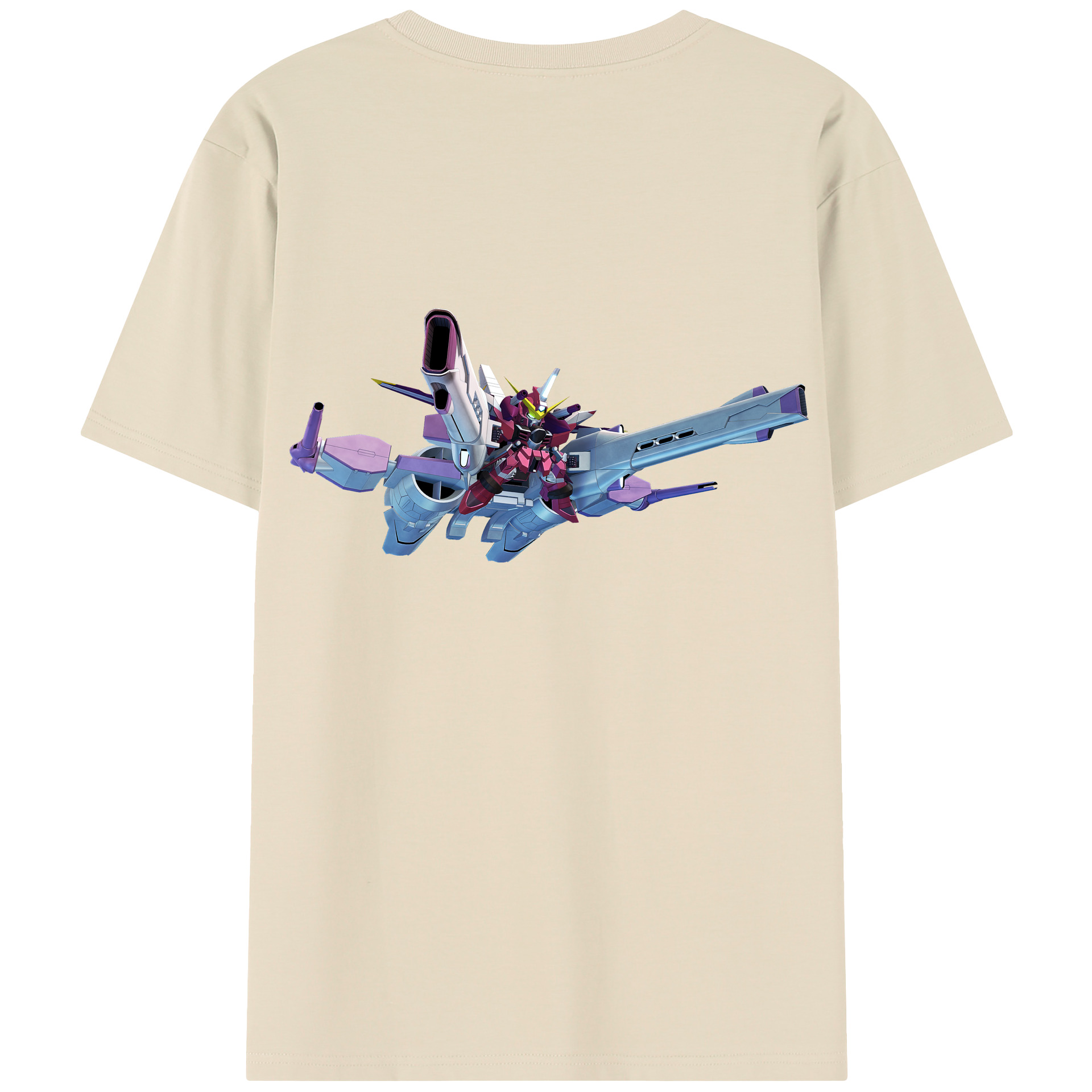 （画像用） 機動戦士ガンダム Mobile Suit Gundam 綿100％半袖Tシャツ（背面プリント）