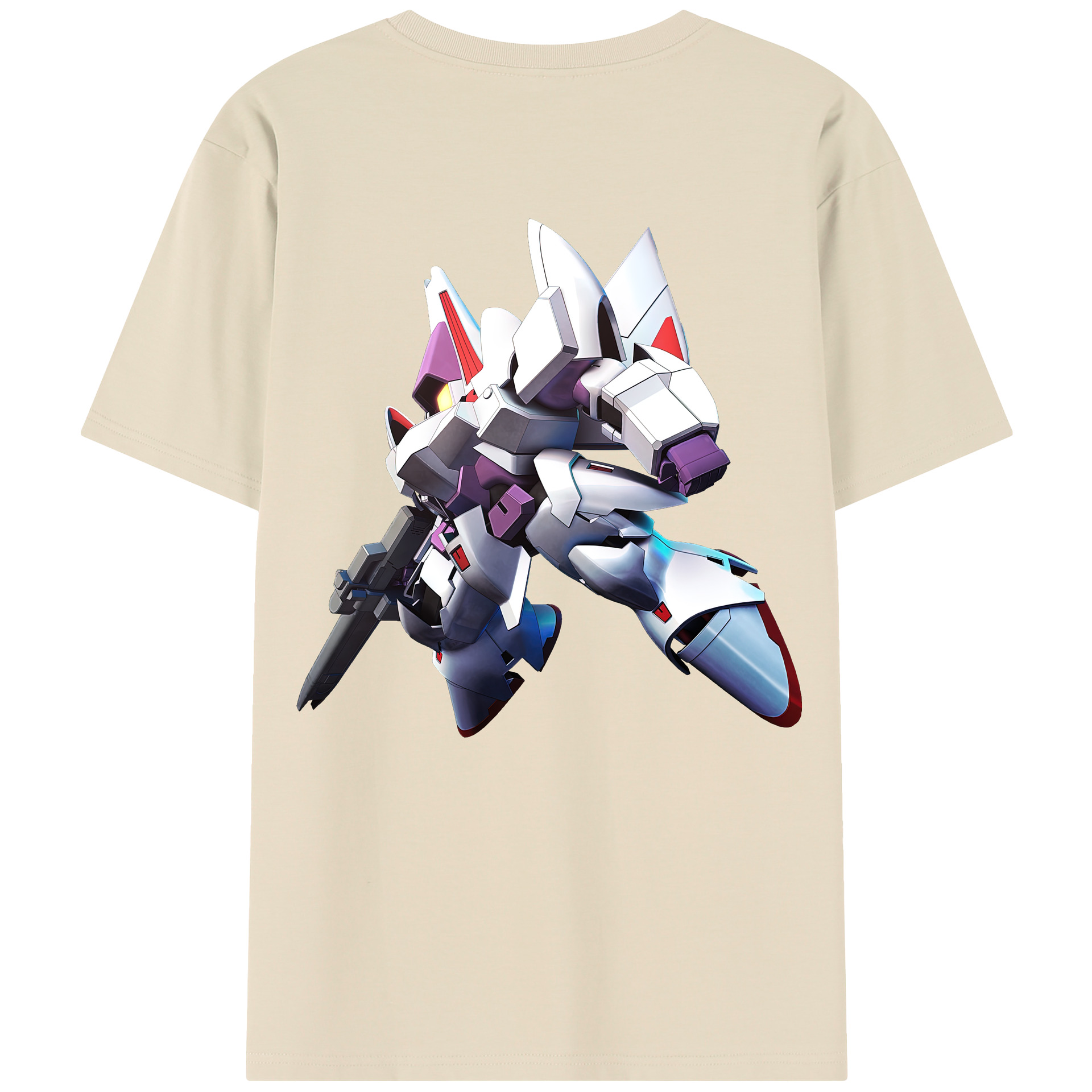 （画像用） 機動戦士ガンダム Mobile Suit Gundam 綿100％半袖Tシャツ（背面プリント）