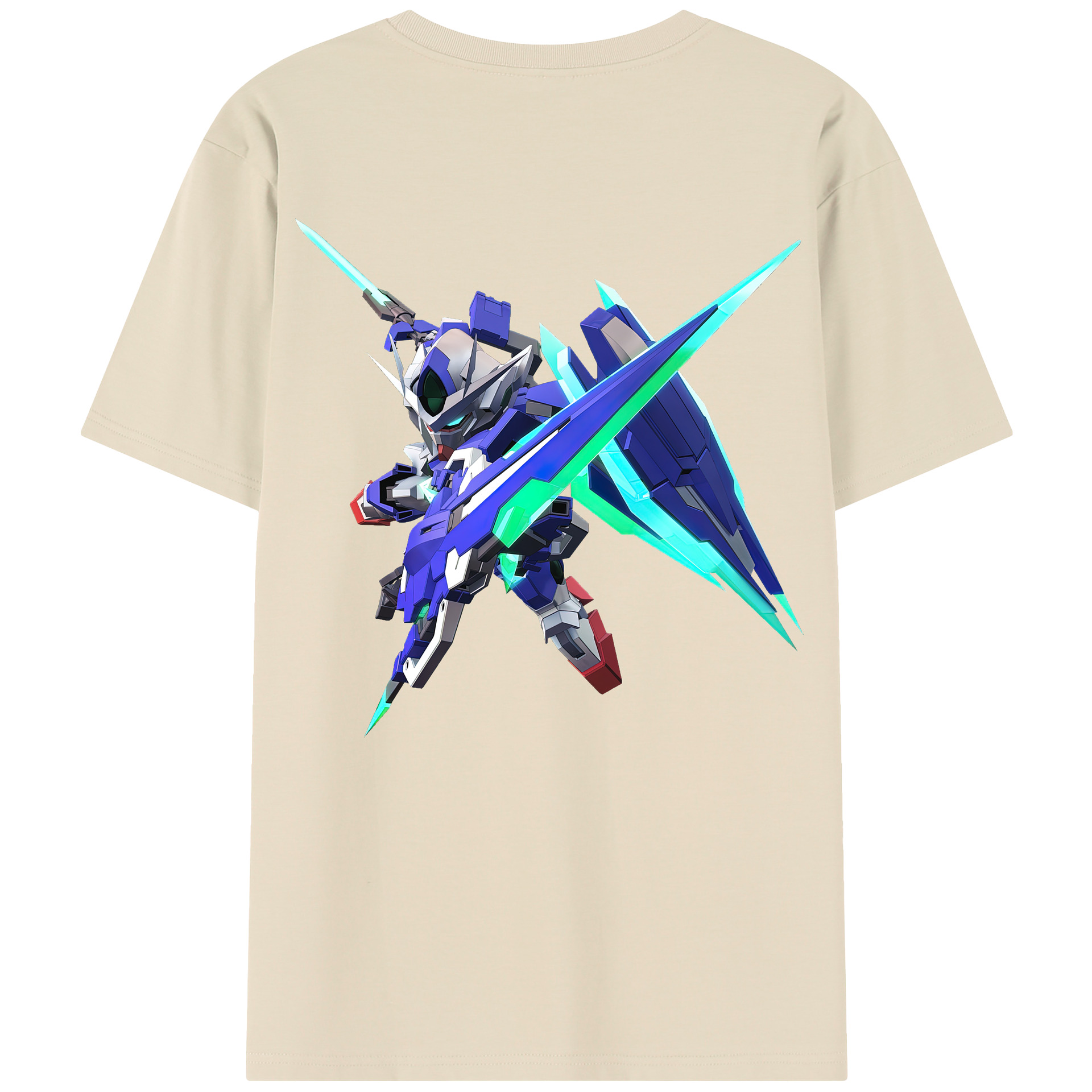 （画像用） 機動戦士ガンダム Mobile Suit Gundam 綿100％半袖Tシャツ（背面プリント）