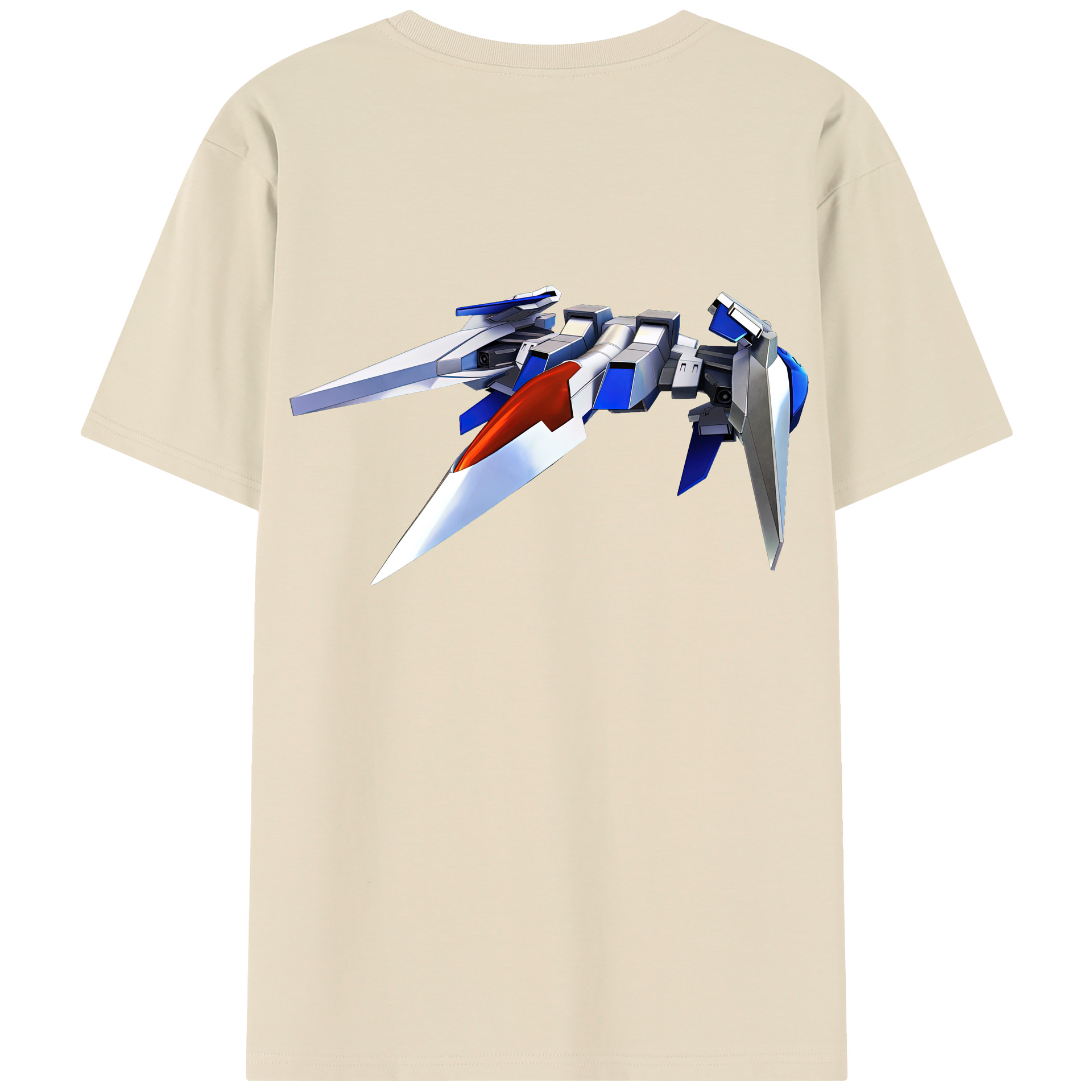 （画像用） 機動戦士ガンダム Mobile Suit Gundam 綿100％半袖Tシャツ（背面プリント）