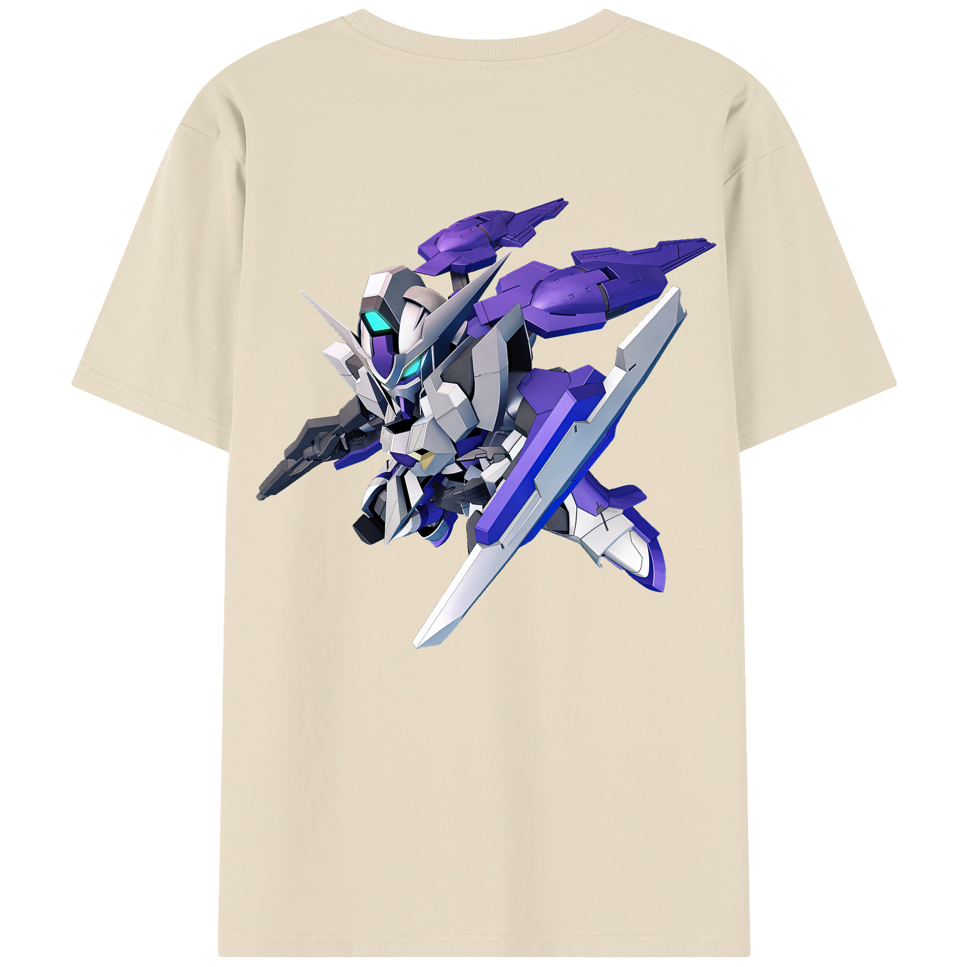 （画像用） 機動戦士ガンダム Mobile Suit Gundam 綿100％半袖Tシャツ（背面プリント）