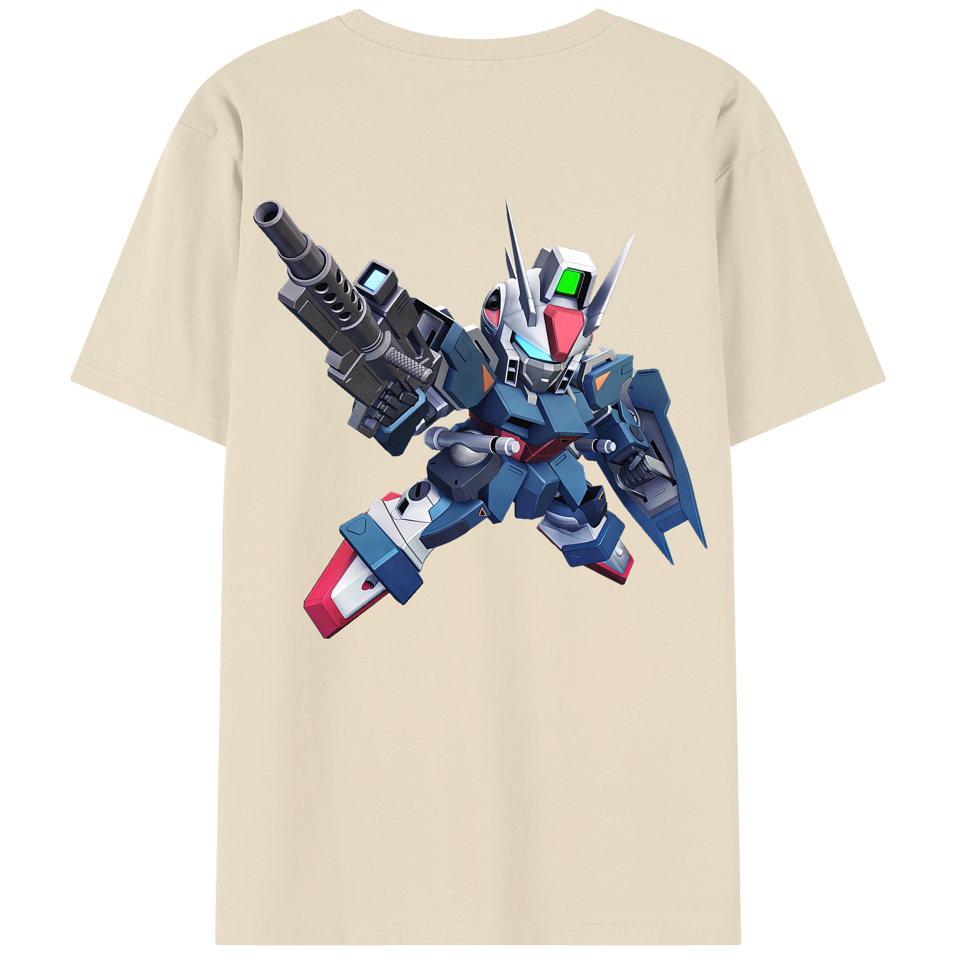 （画像用） 機動戦士ガンダム Mobile Suit Gundam 綿100％半袖Tシャツ（背面プリント）