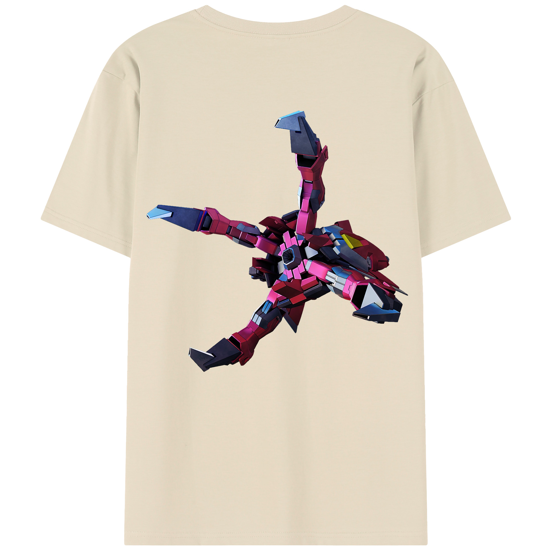 （画像用） 機動戦士ガンダム Mobile Suit Gundam 綿100％半袖Tシャツ（背面プリント）
