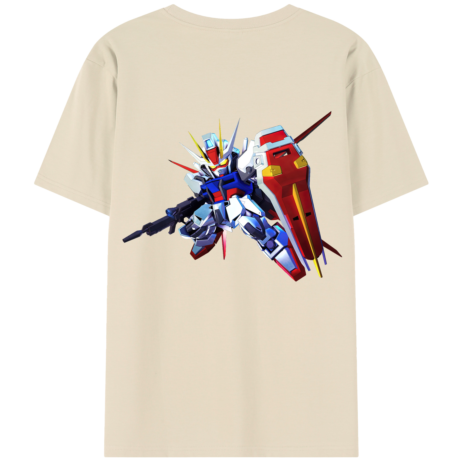 （画像用） 機動戦士ガンダム Mobile Suit Gundam 綿100％半袖Tシャツ（背面プリント）