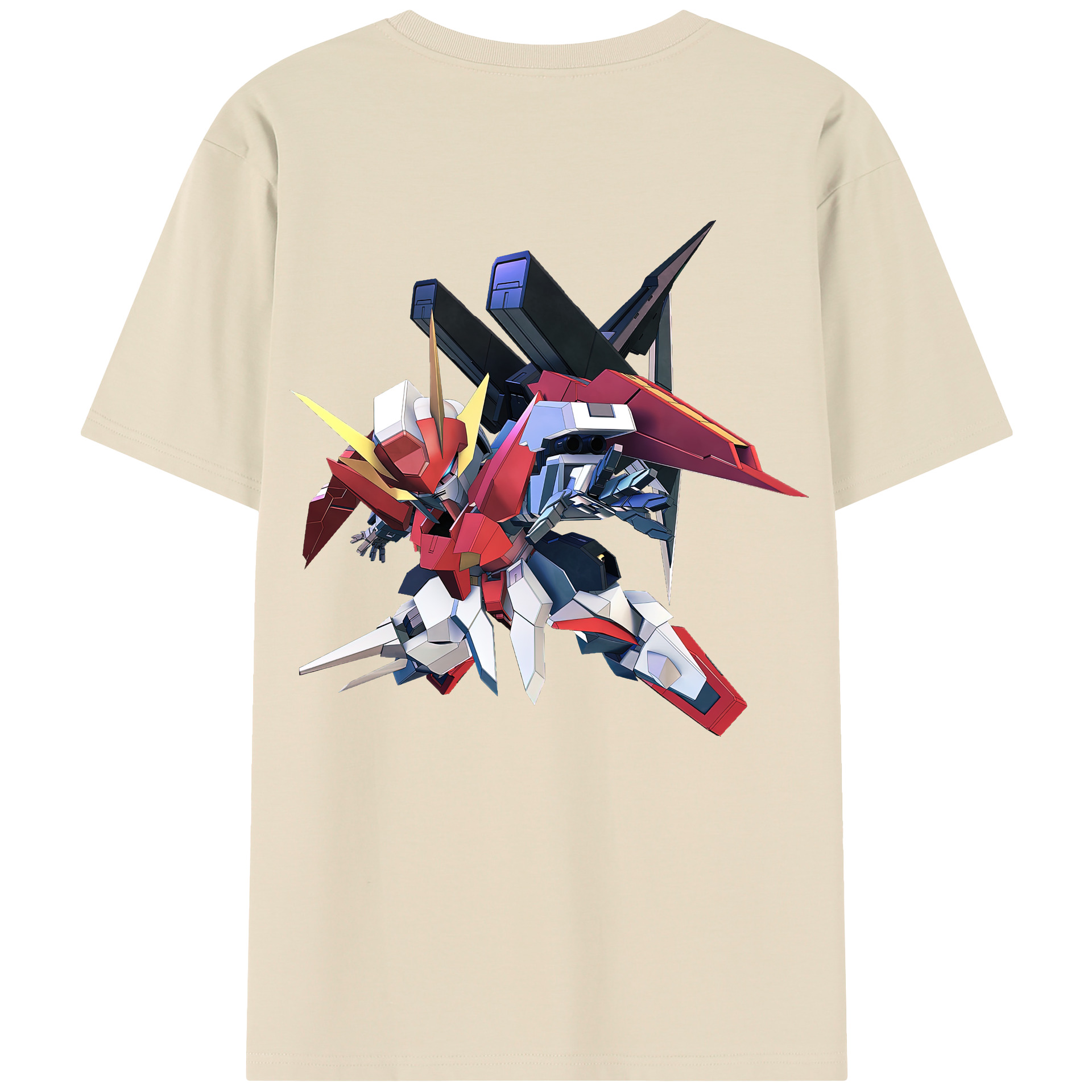 （画像用） 機動戦士ガンダム Mobile Suit Gundam 綿100％半袖Tシャツ（背面プリント）
