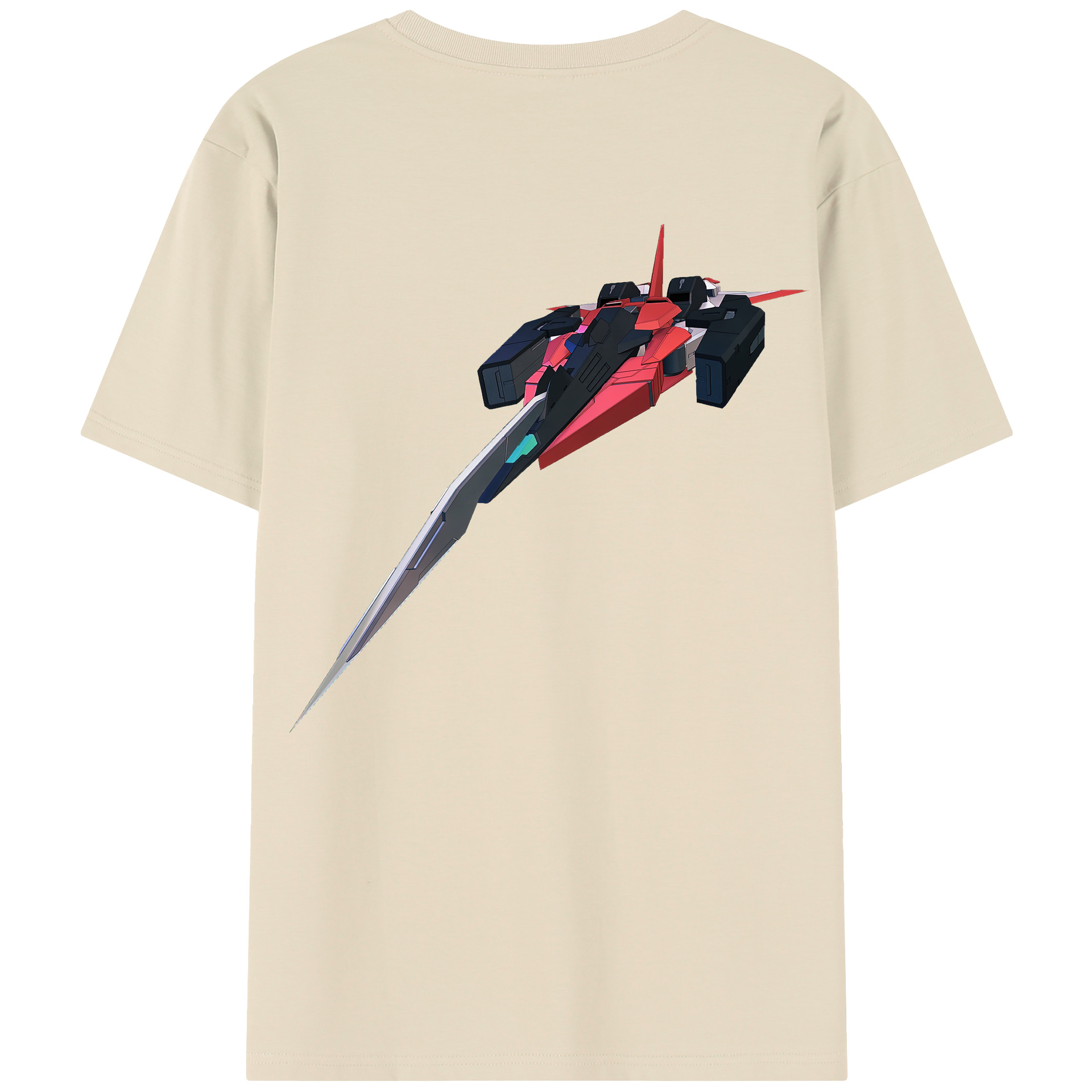（画像用） 機動戦士ガンダム Mobile Suit Gundam 綿100％半袖Tシャツ（背面プリント）