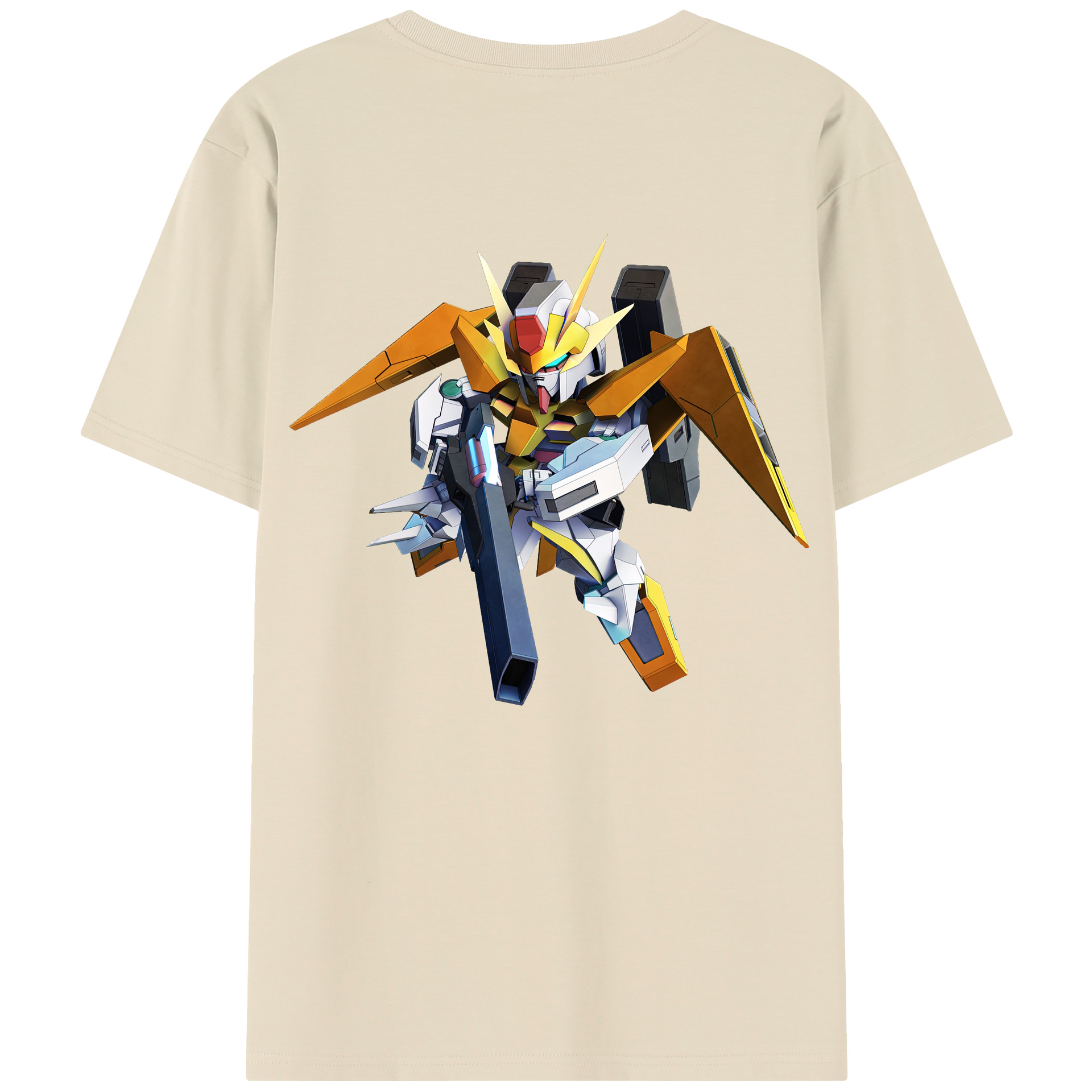 （画像用） 機動戦士ガンダム Mobile Suit Gundam 綿100％半袖Tシャツ（背面プリント）