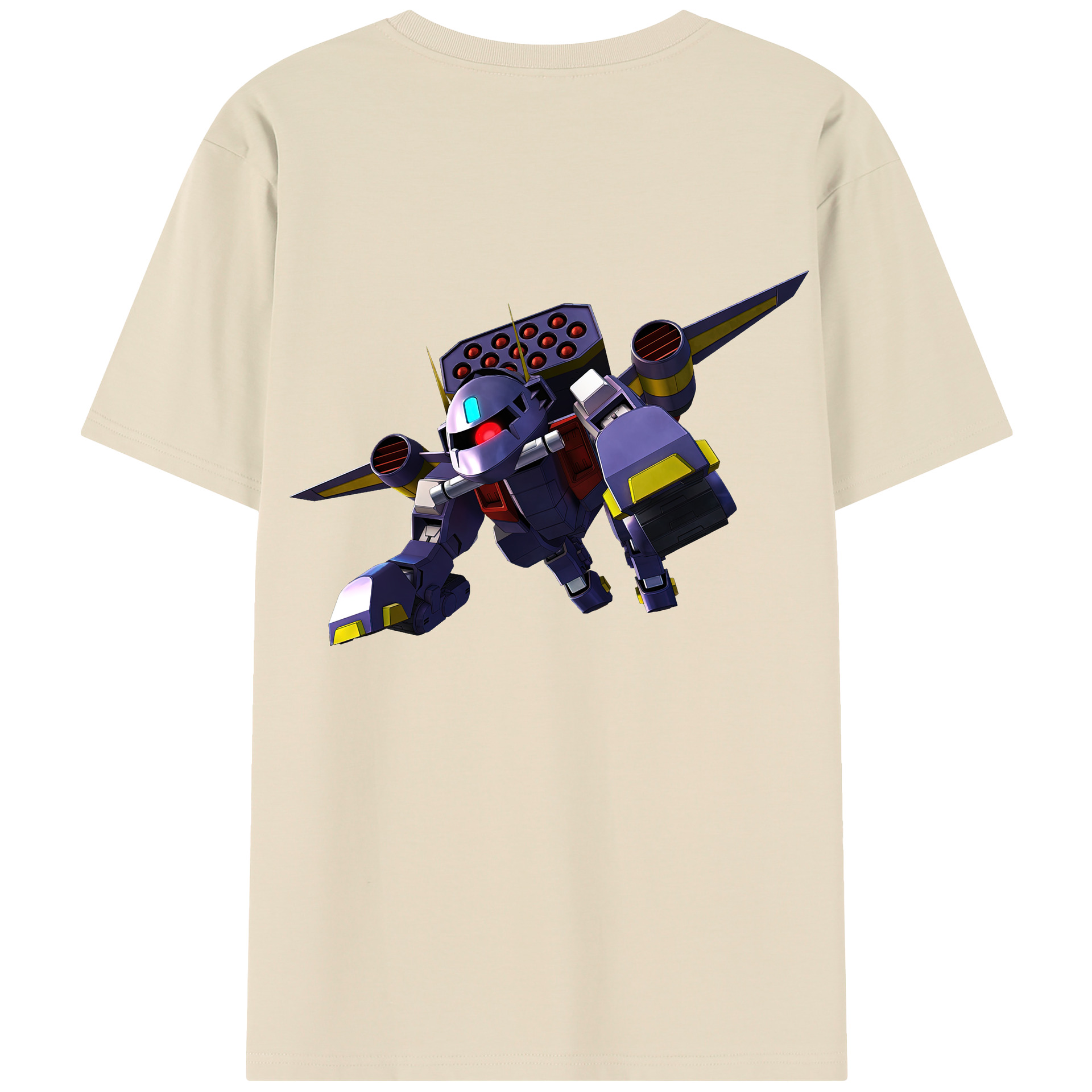 （画像用） 機動戦士ガンダム Mobile Suit Gundam 綿100％半袖Tシャツ（背面プリント）