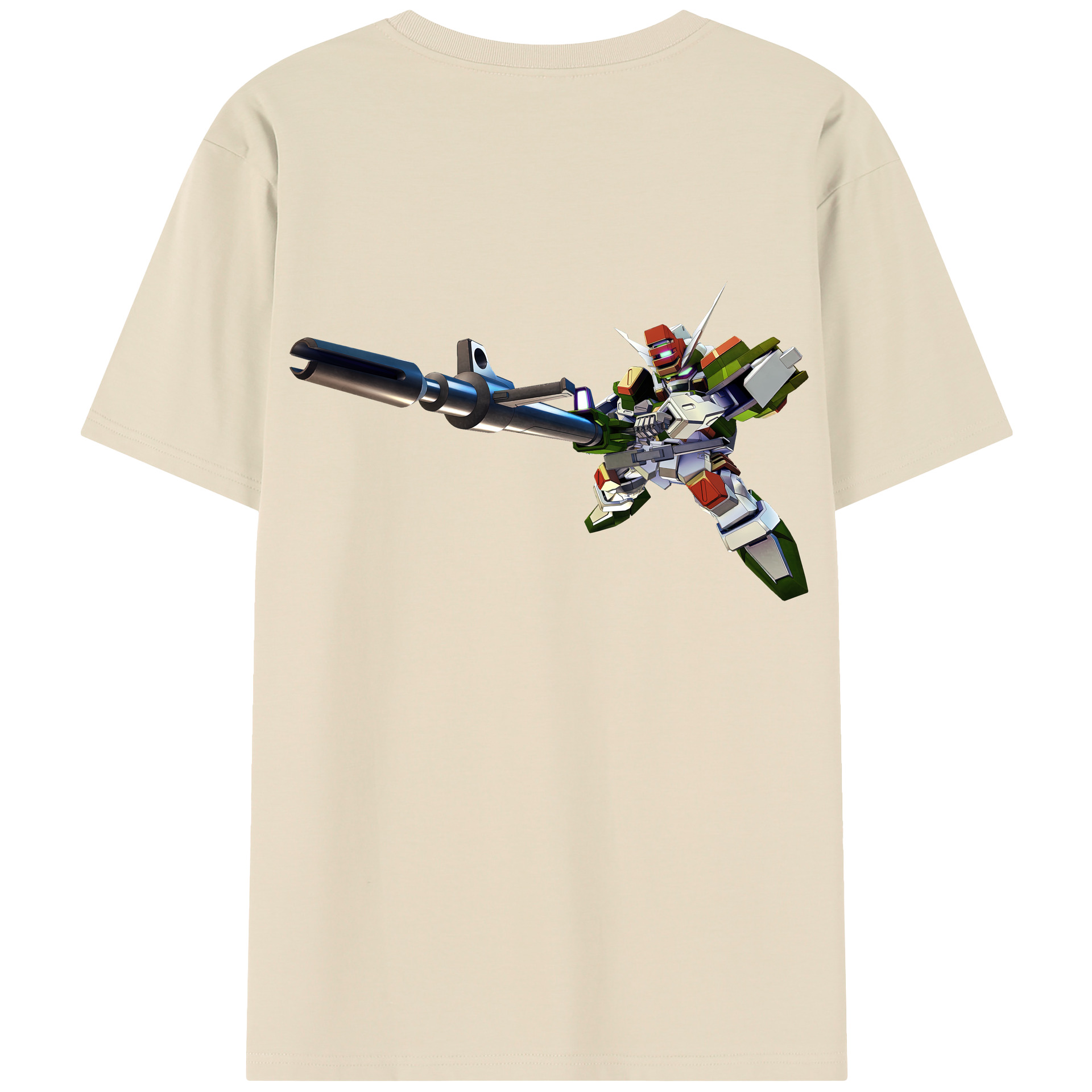 （画像用） 機動戦士ガンダム Mobile Suit Gundam 綿100％半袖Tシャツ（背面プリント）