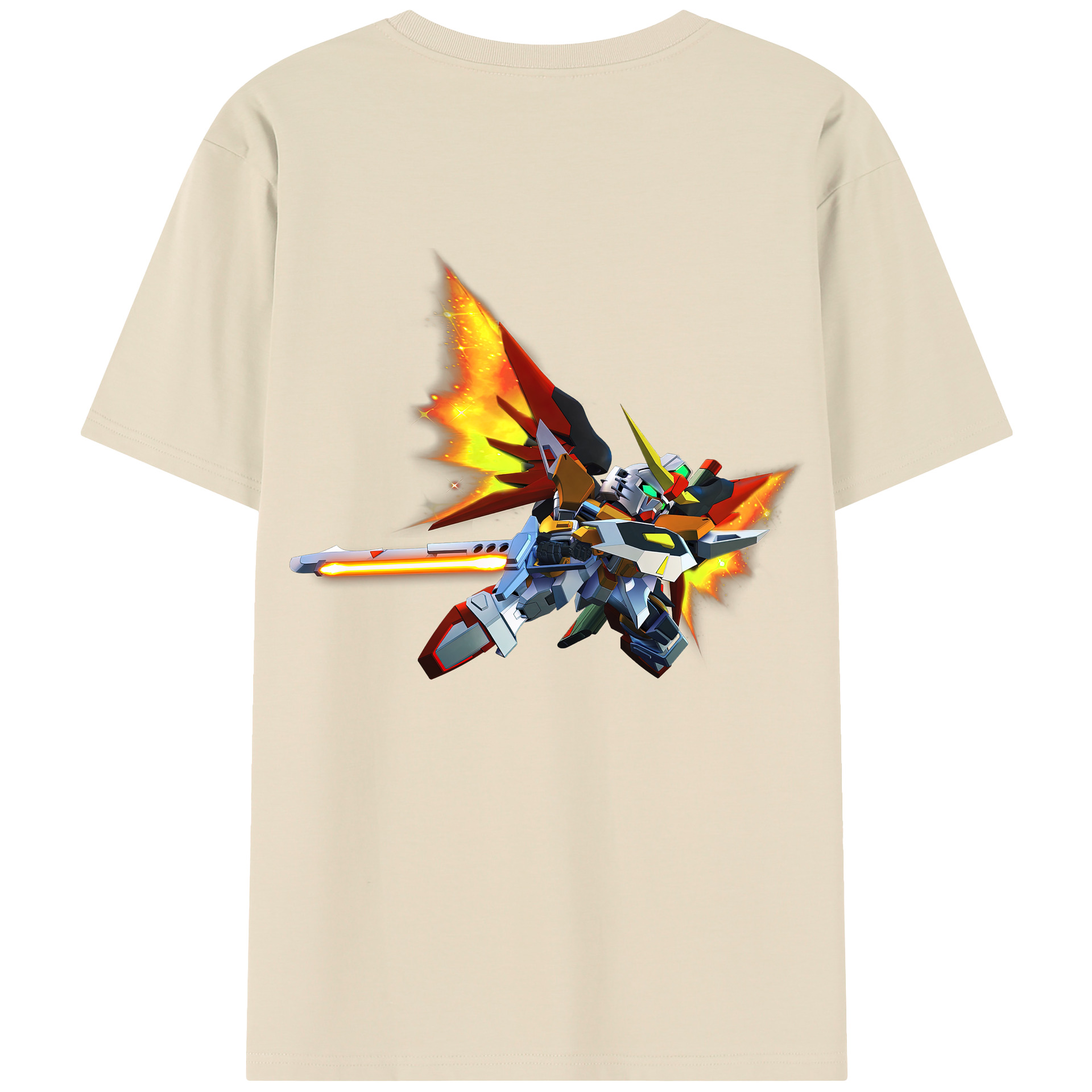 （画像用） 機動戦士ガンダム Mobile Suit Gundam 綿100％半袖Tシャツ（背面プリント）