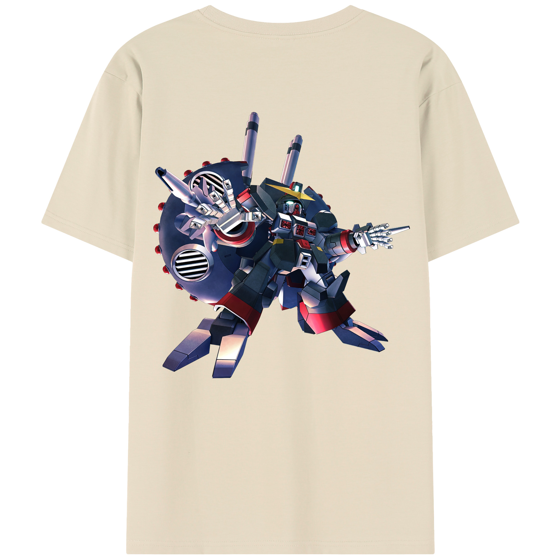 （画像用） 機動戦士ガンダム Mobile Suit Gundam 綿100％半袖Tシャツ（背面プリント）