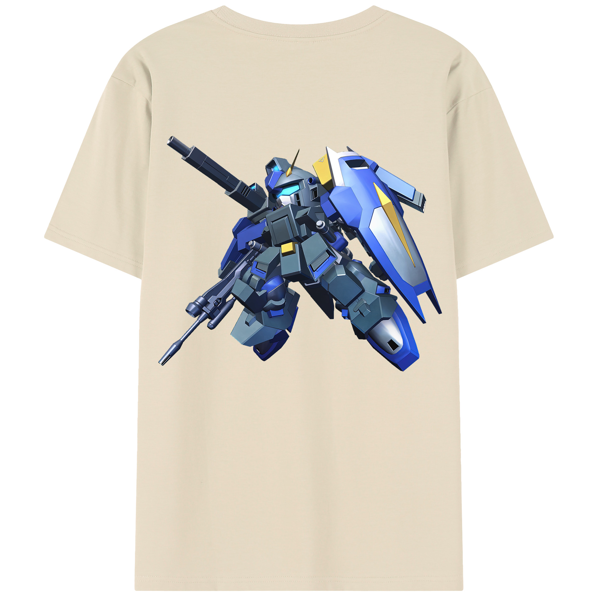 （画像用） 機動戦士ガンダム Mobile Suit Gundam 綿100％半袖Tシャツ（背面プリント）